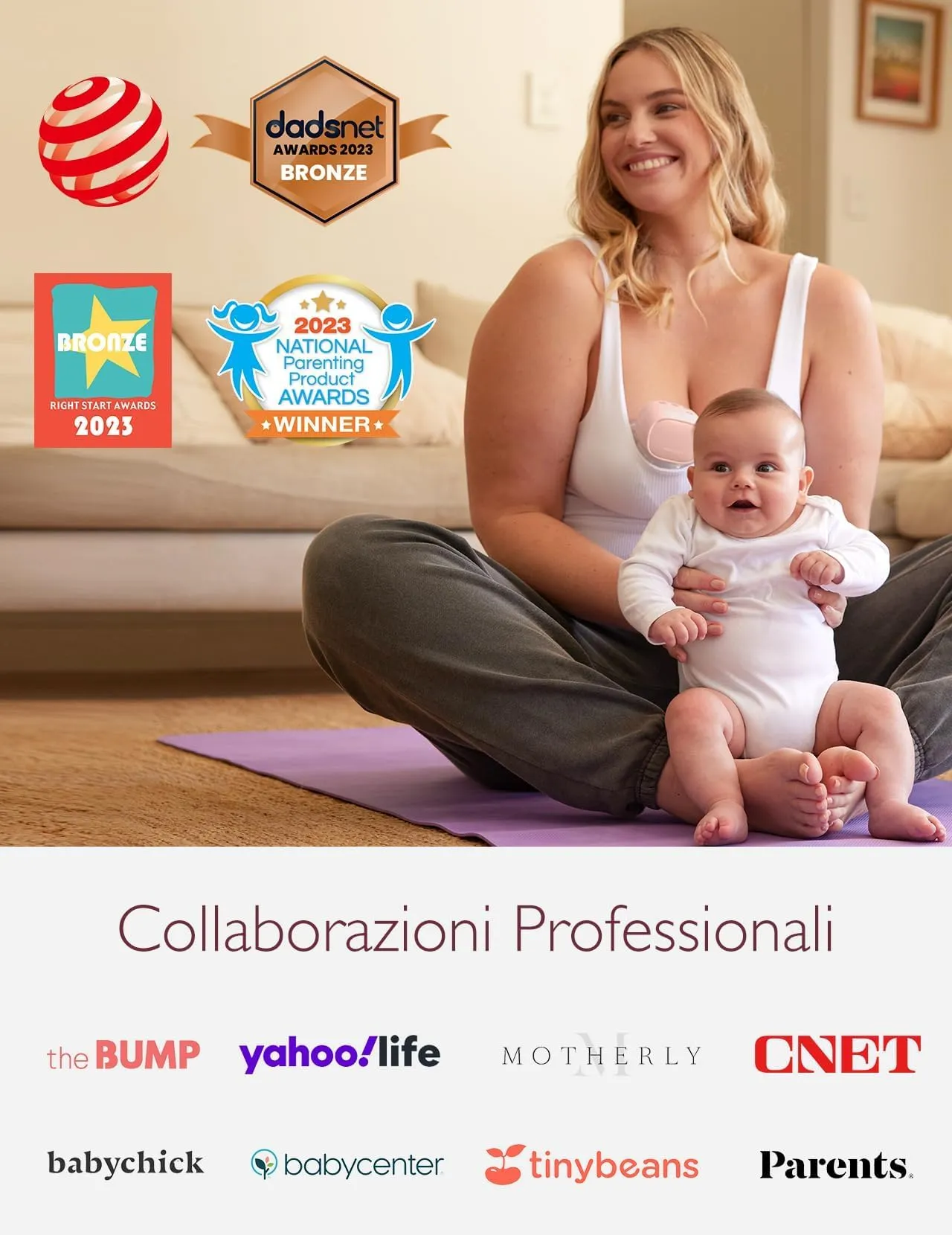 Momcozy S9 Pro Tiralatte Elettrico Indossabile Mani Libere 24mm - immagine 7