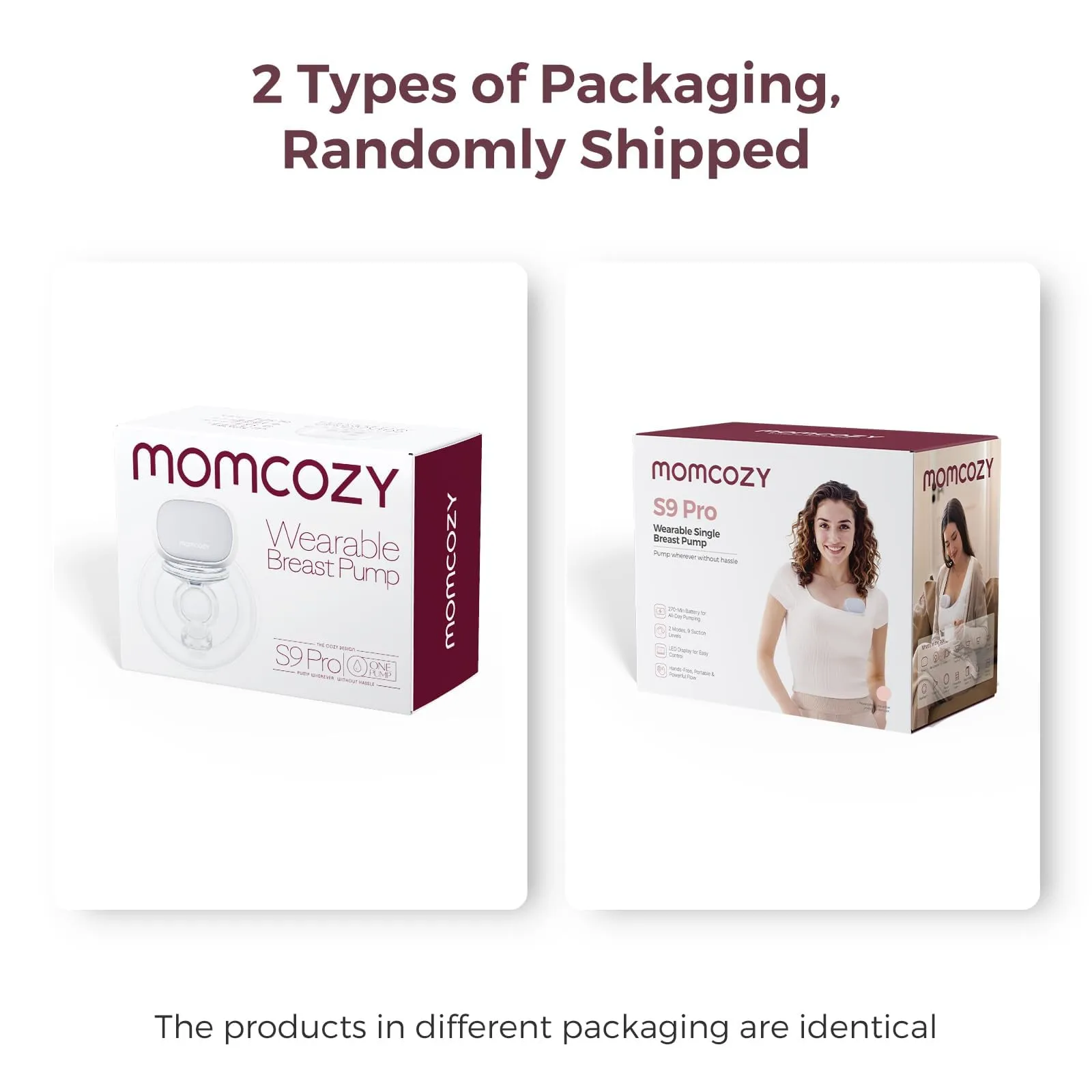 Momcozy S9 Pro Tiralatte Elettrico Indossabile Mani Libere 24mm - immagine 9