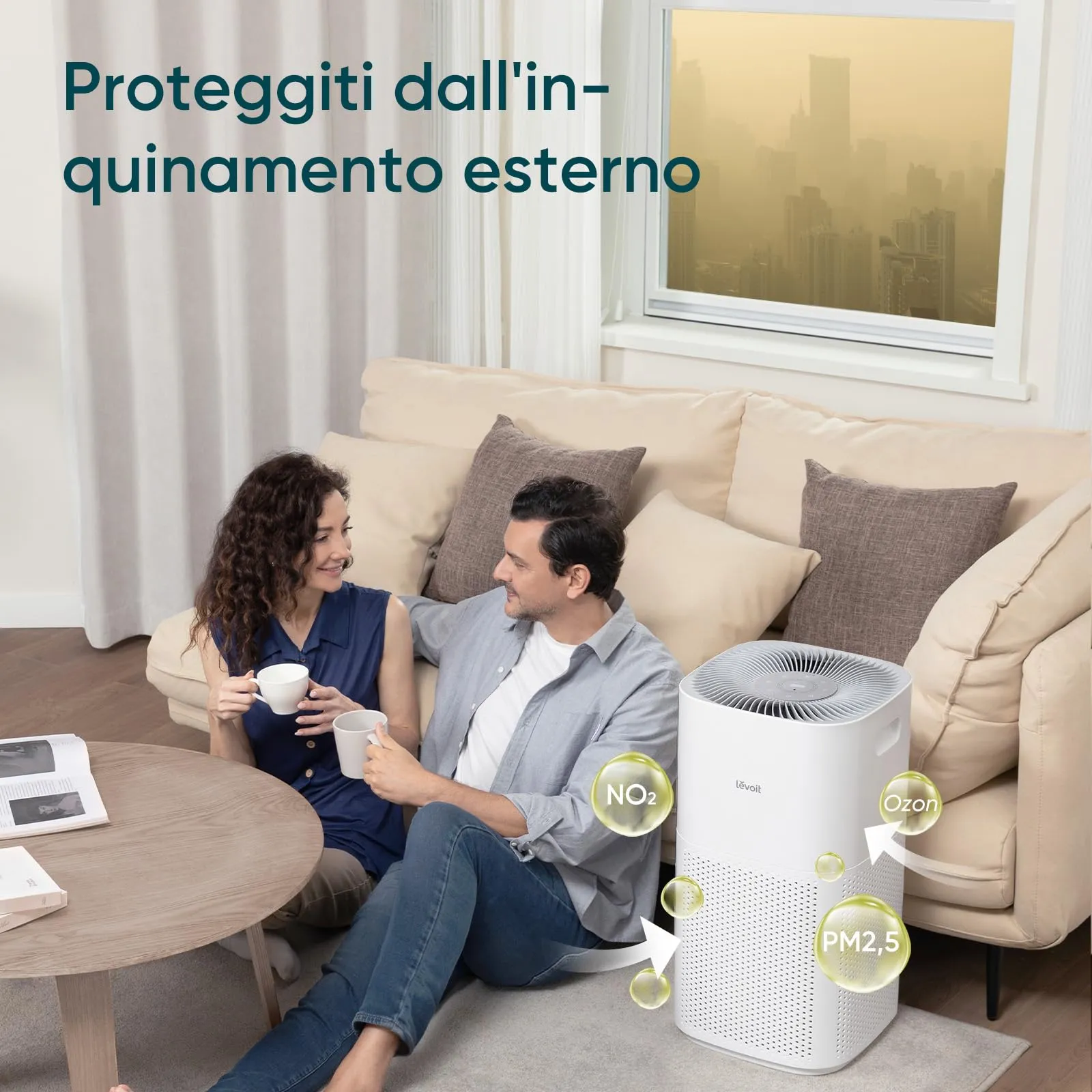 Levoit Core 600S Purificatore d'Aria Smart, CADR 697m³/h, fino a 147m² - immagine 4