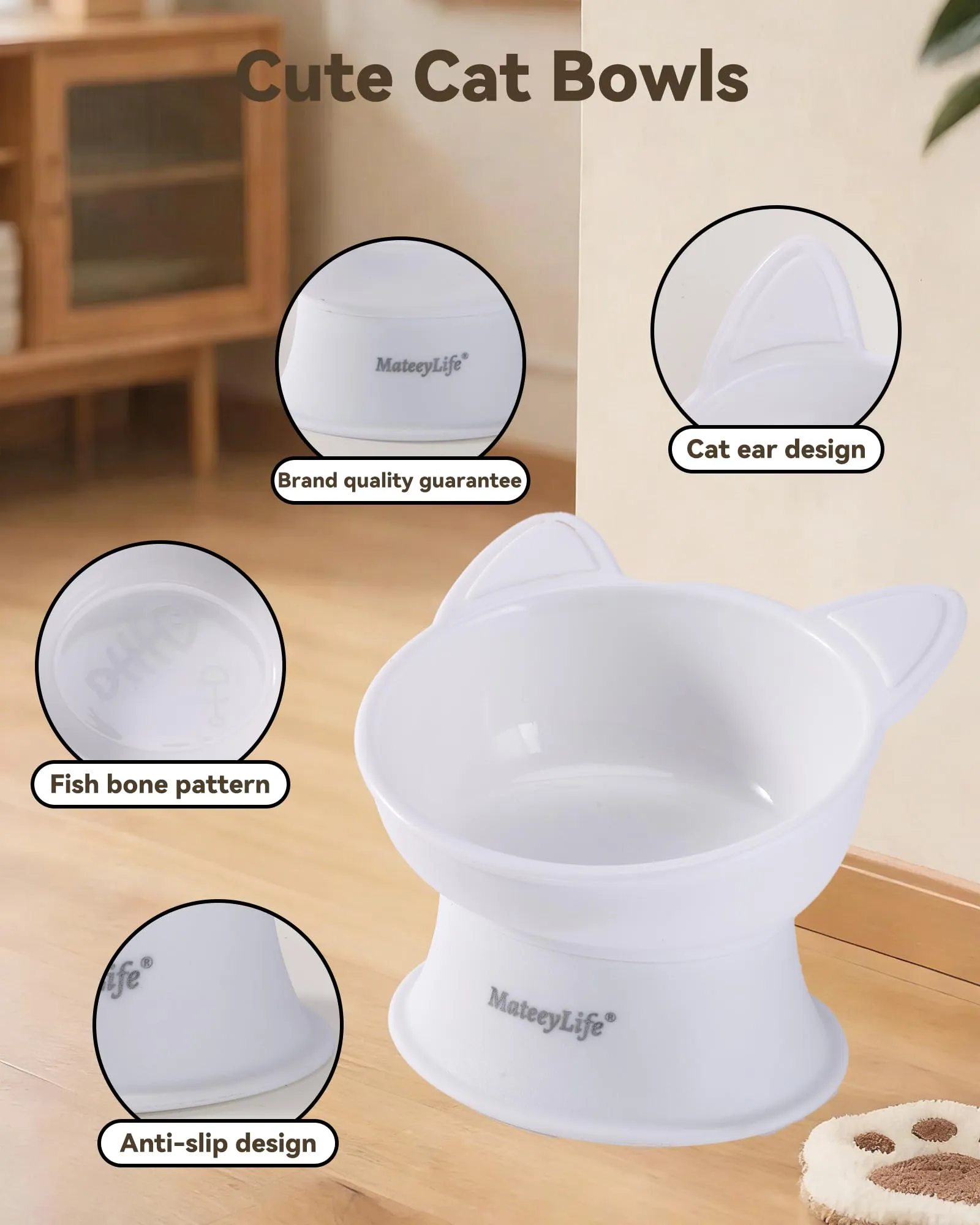 MateeyLife Cat Bowl - immagine 5