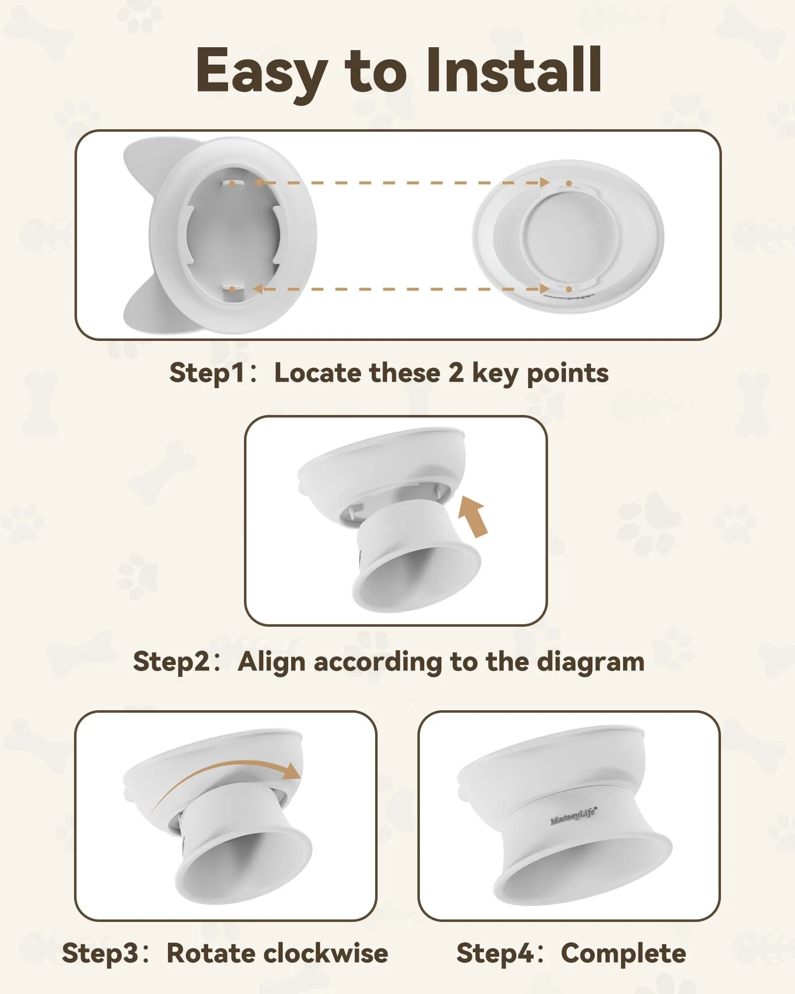 MateeyLife Cat Bowl - immagine 7