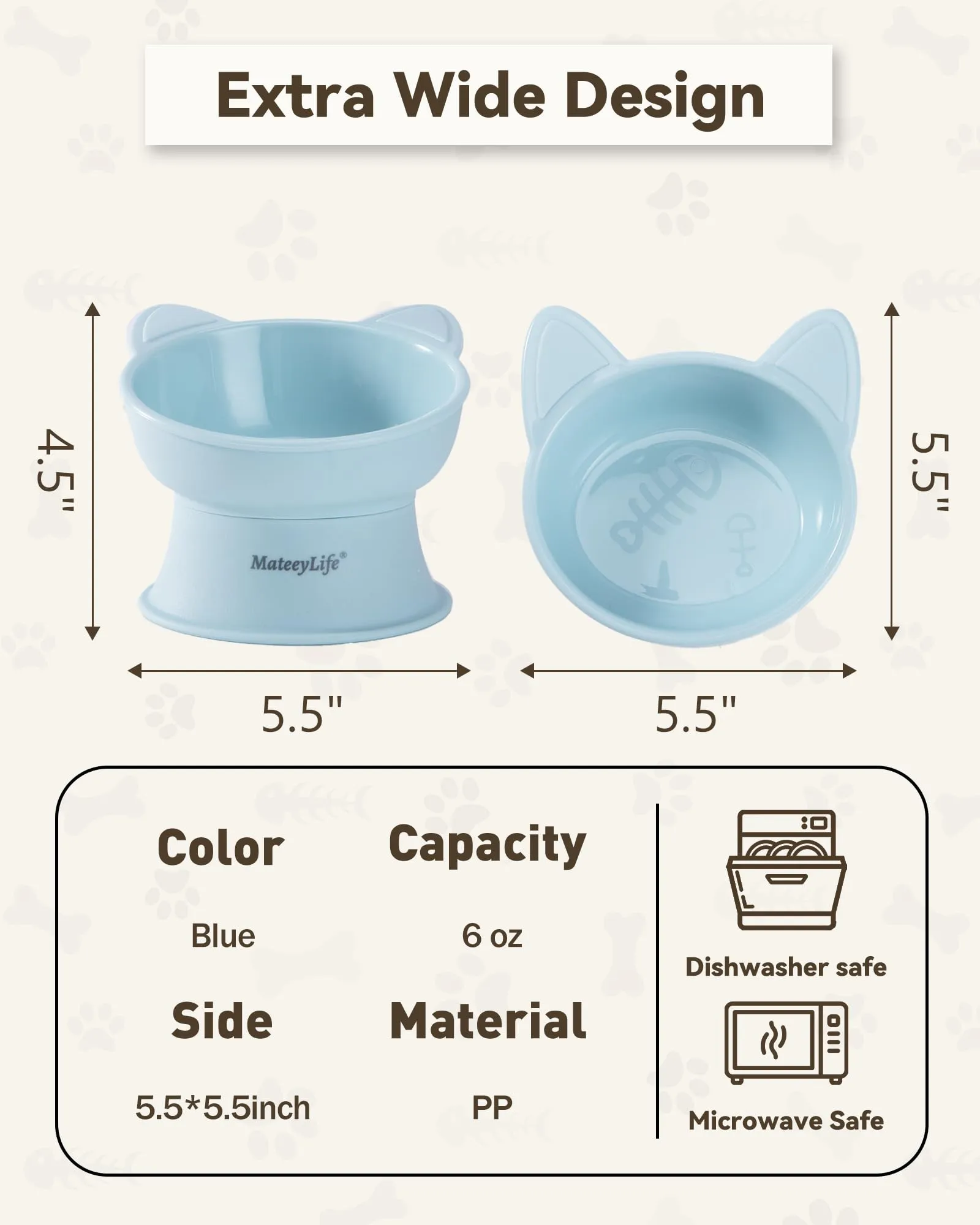 MateeyLife Cat Bowl - immagine 4
