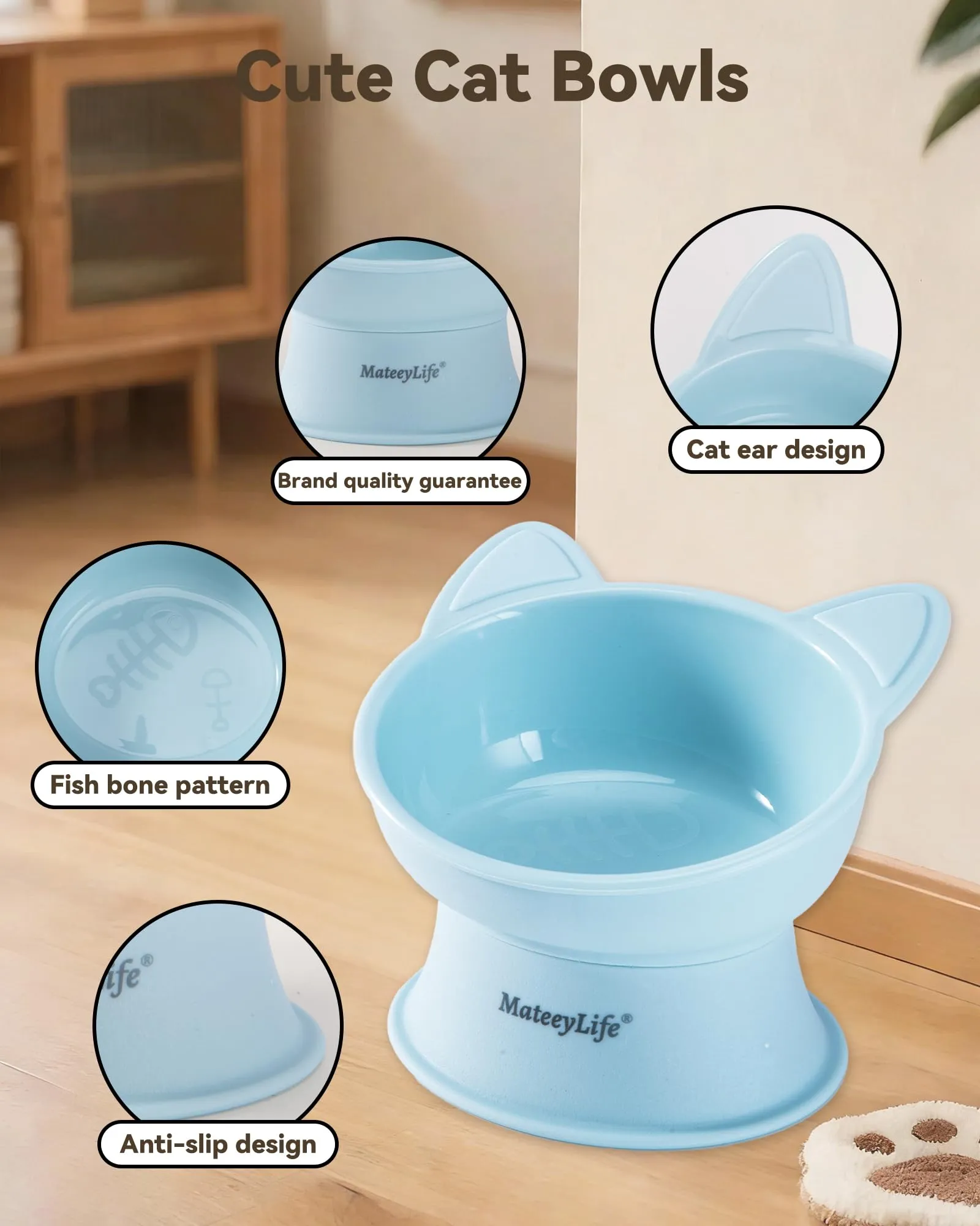 MateeyLife Cat Bowl - immagine 5