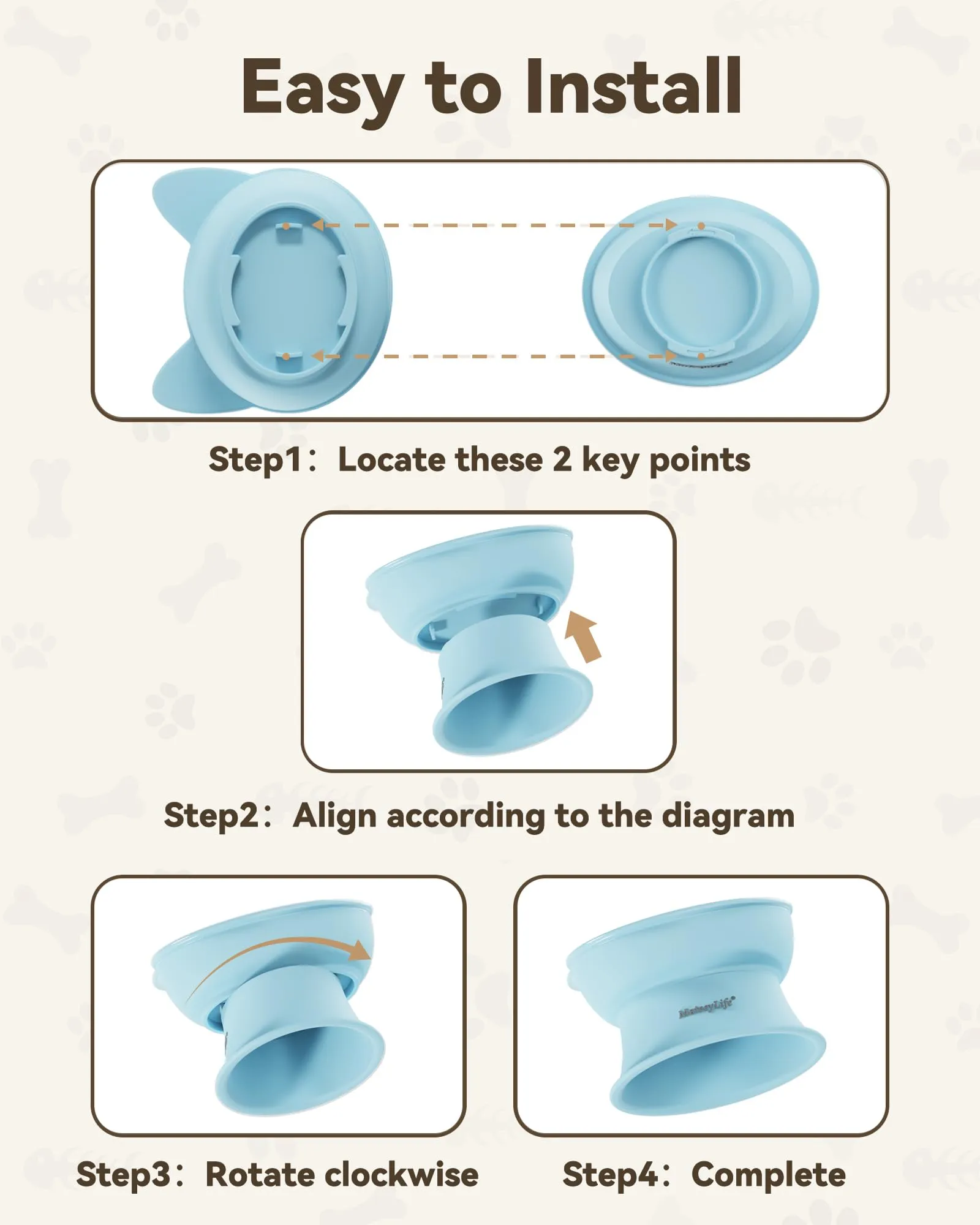MateeyLife Cat Bowl - immagine 8