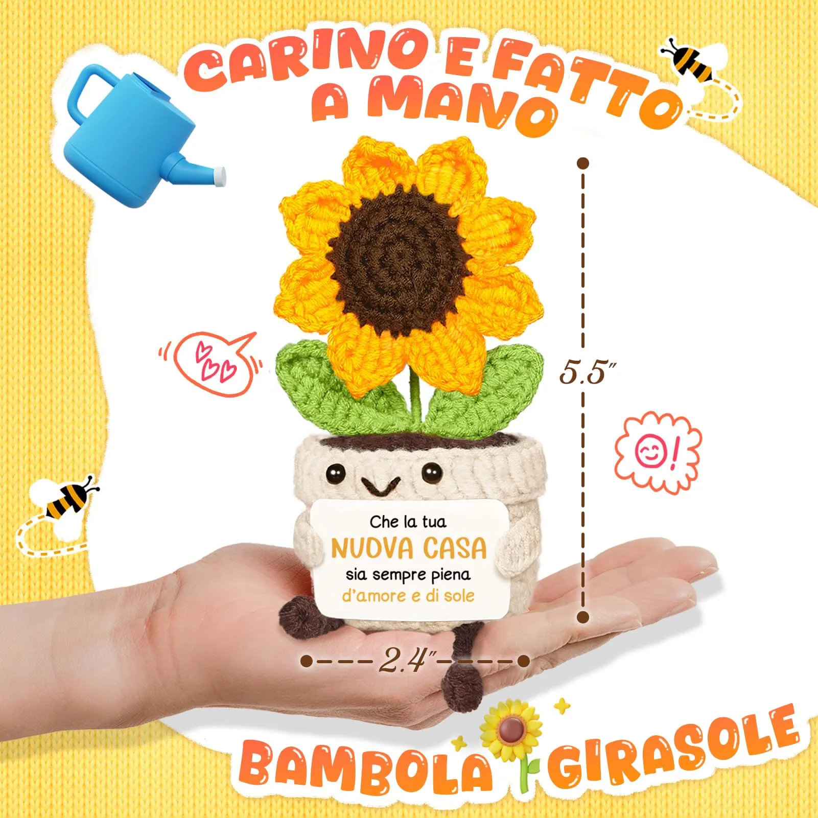 Giftasy Girasole Amigurumi per Casa Nuova - immagine 2