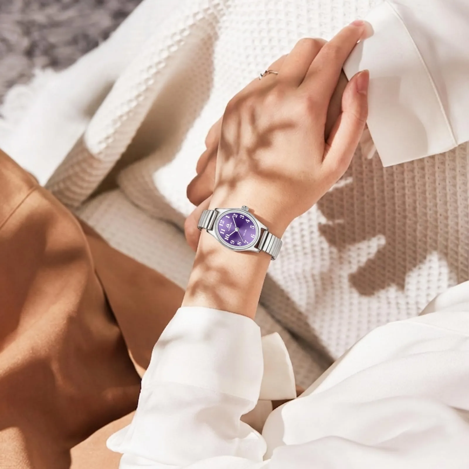 LN LENQIN Orologio Donna in Acciaio Inossidabile Analogico al Quarzo L0161 - immagine 4