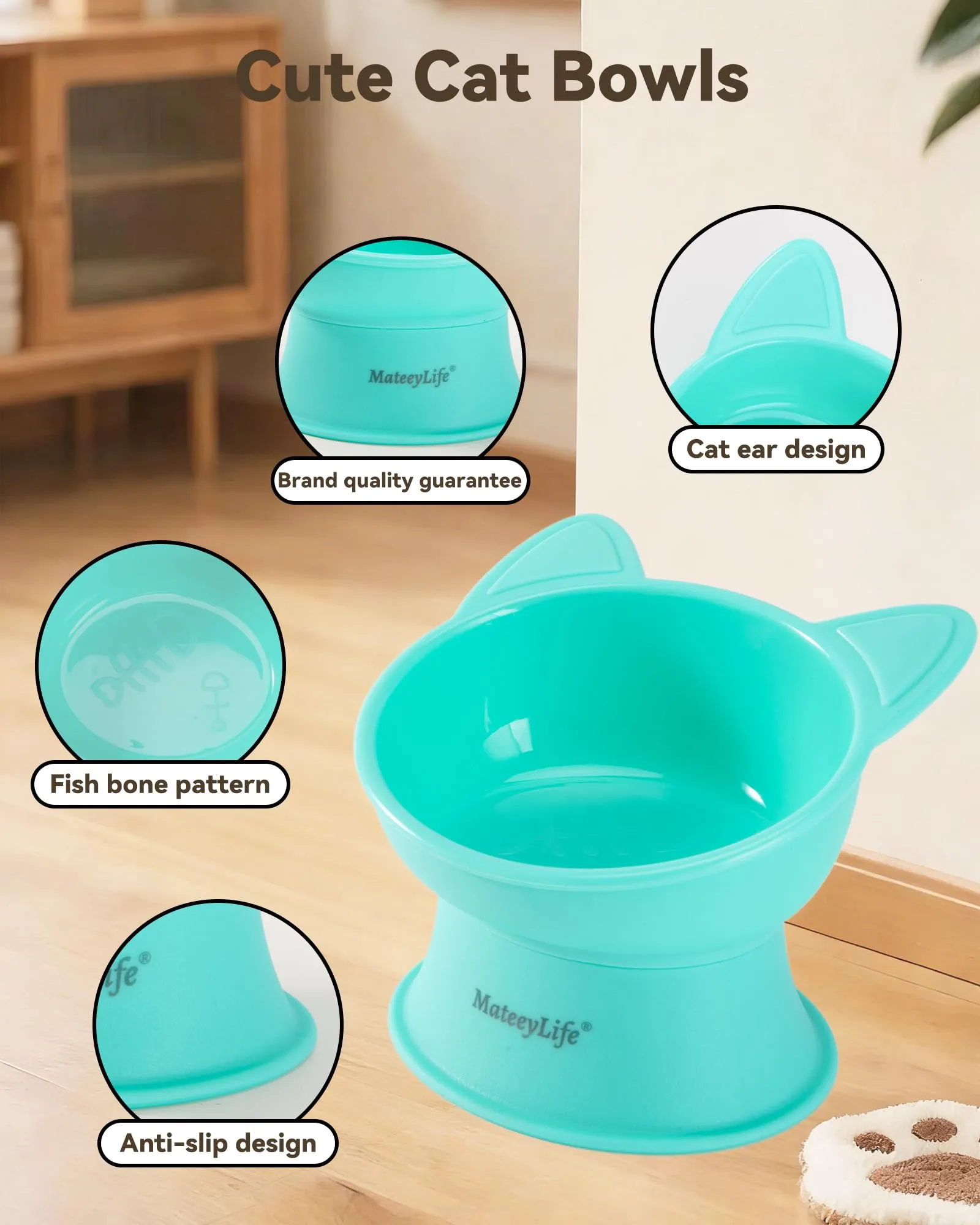 MateeyLife Cat Bowl - immagine 4