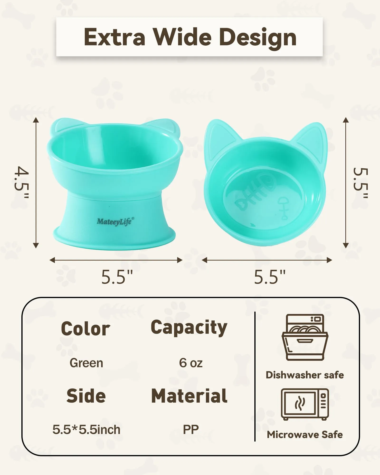 MateeyLife Cat Bowl - immagine 5