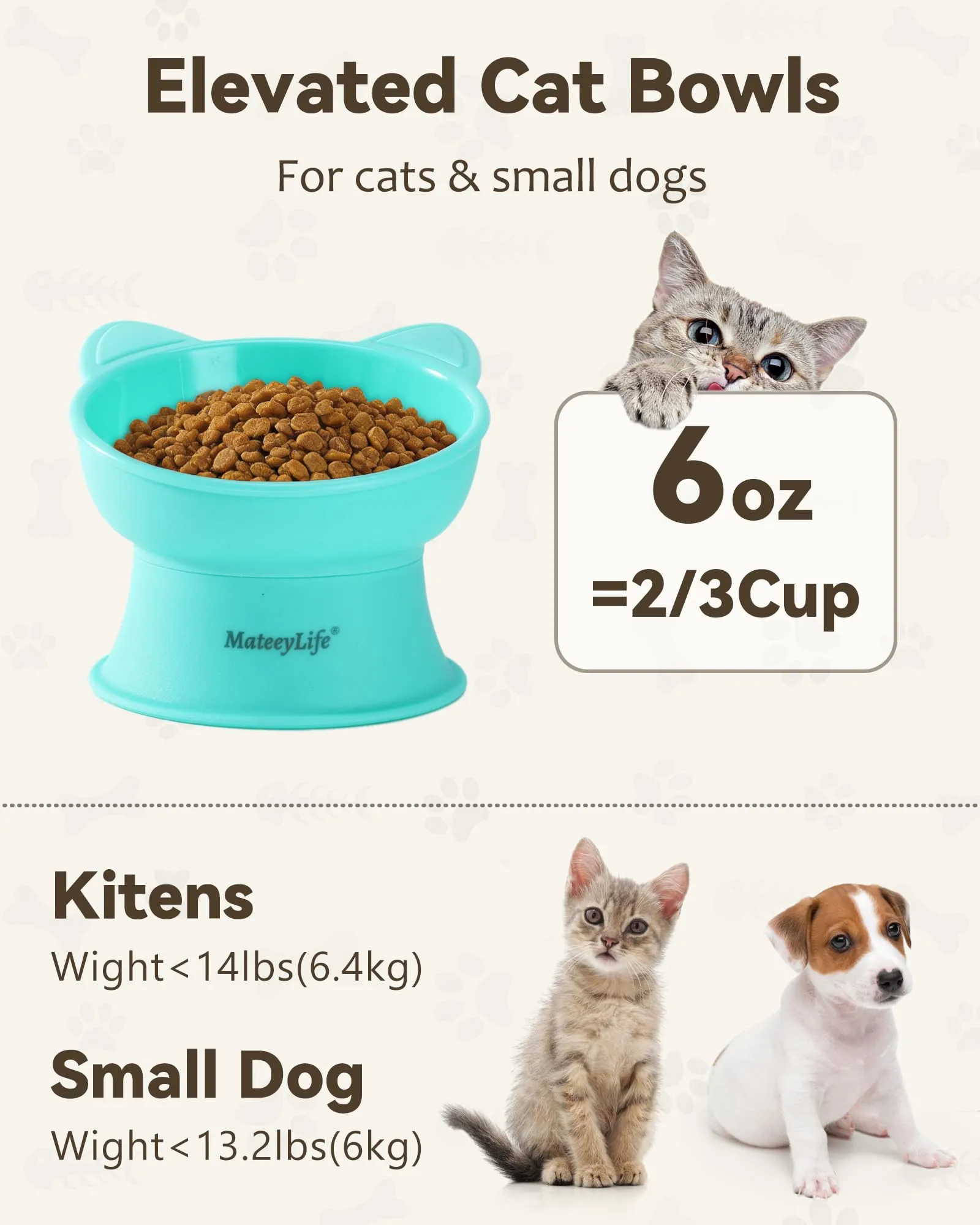 MateeyLife Cat Bowl - immagine 6