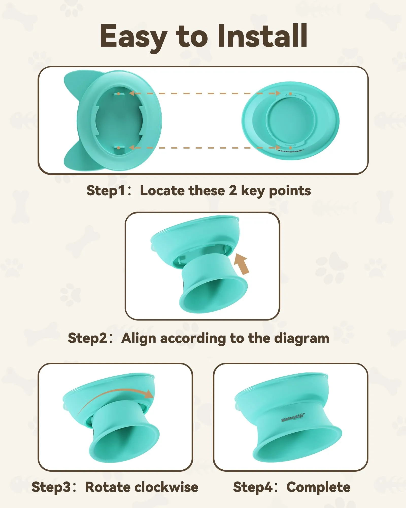 MateeyLife Cat Bowl - immagine 8