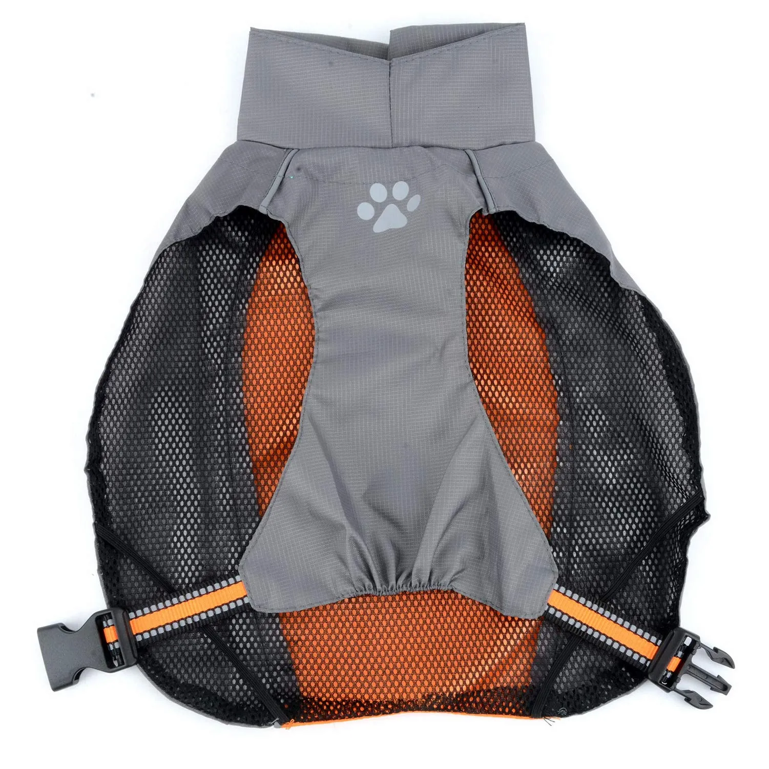 Zunea Impermeabile per Cani Taglia Media e Grande Riflettente Arancione 8XL - immagine 3