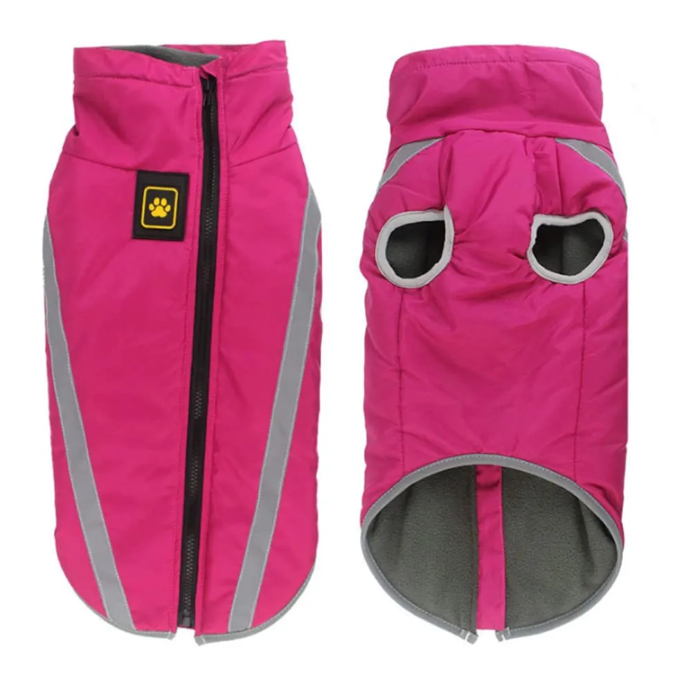 FEimaX Cappotto Invernale per Cani, Giacca Impermeabile, Antivento e Riflettente in Pile con Foro per Imbracatura - immagine 1