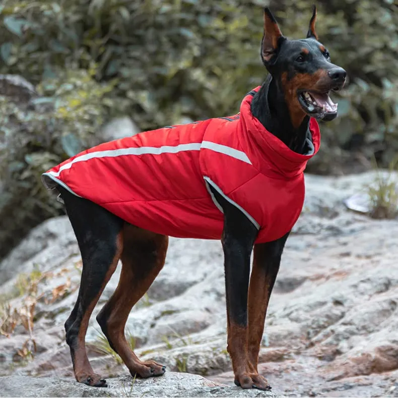 FEimaX Cappotto Invernale per Cani, Giacca Impermeabile, Antivento e Riflettente in Pile con Foro per Imbracatura - immagine 6