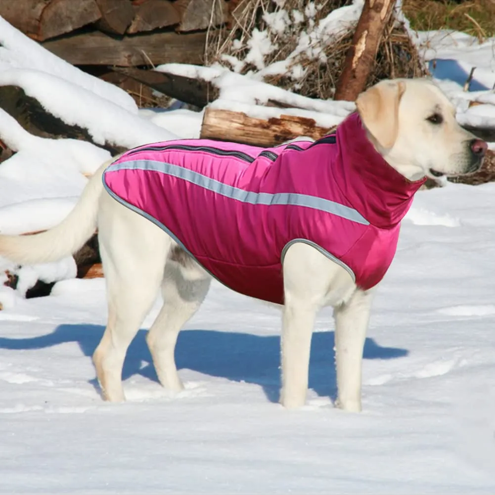 FEimaX Cappotto Invernale per Cani, Giacca Impermeabile, Antivento e Riflettente in Pile con Foro per Imbracatura - immagine 6