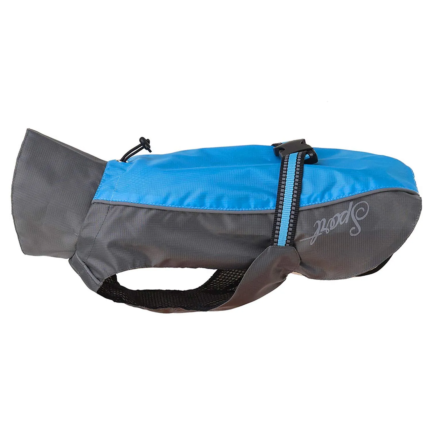Zunea Impermeabile per Cani Taglia Media e Grande, Giacca Riflettente Antivento con Fodera in Rete, Blu 5XL - immagine 9