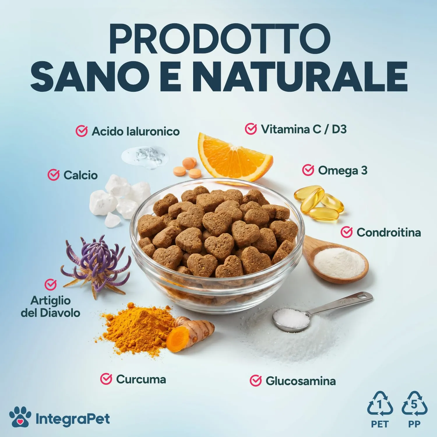 IntegraPet Integratore Articolazioni Cani con Collagene e Magnesio, 120 Snack - immagine 3