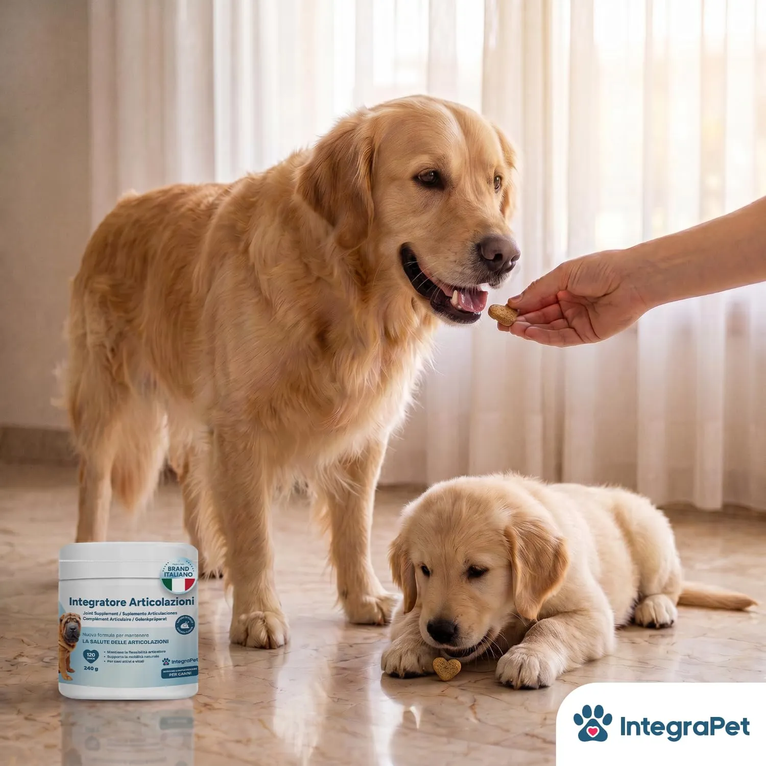 IntegraPet Integratore Articolazioni Cani con Collagene e Magnesio, 120 Snack - immagine 7