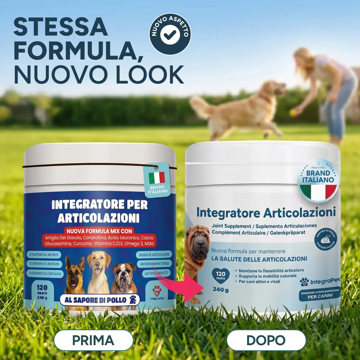 IntegraPet Integratore Articolazioni Cani con Collagene e Magnesio, 120 Snack - immagine 8