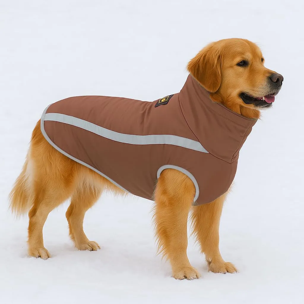 FEimaX Cappotto Invernale per Cani Impermeabile, Antivento e Riflettente con Interno in Pile e Foro per Imbracatura - immagine 7
