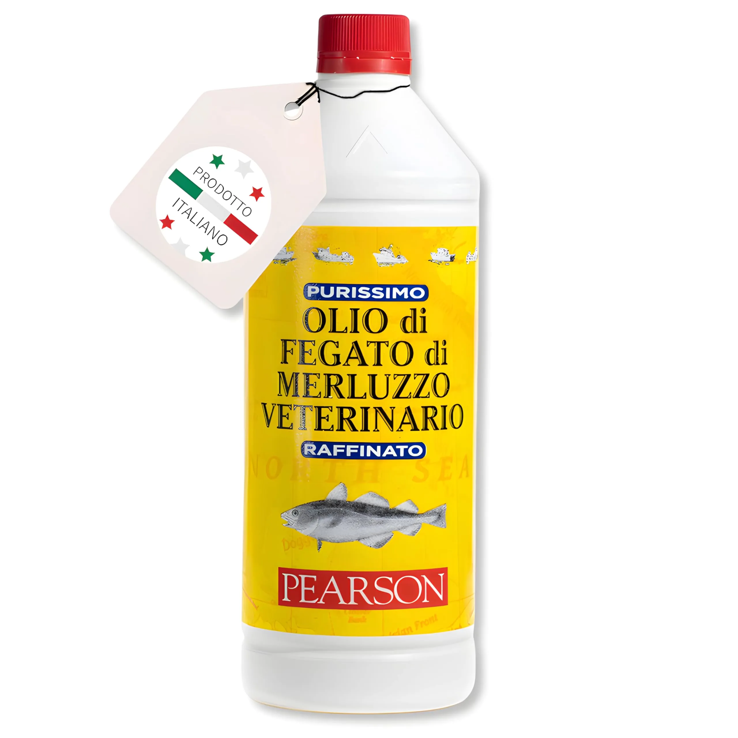 Pearson Purissimo Olio di Fegato di Merluzzo Veterinario per Cani, Gatti e Cavalli (1000 ml) - immagine 1