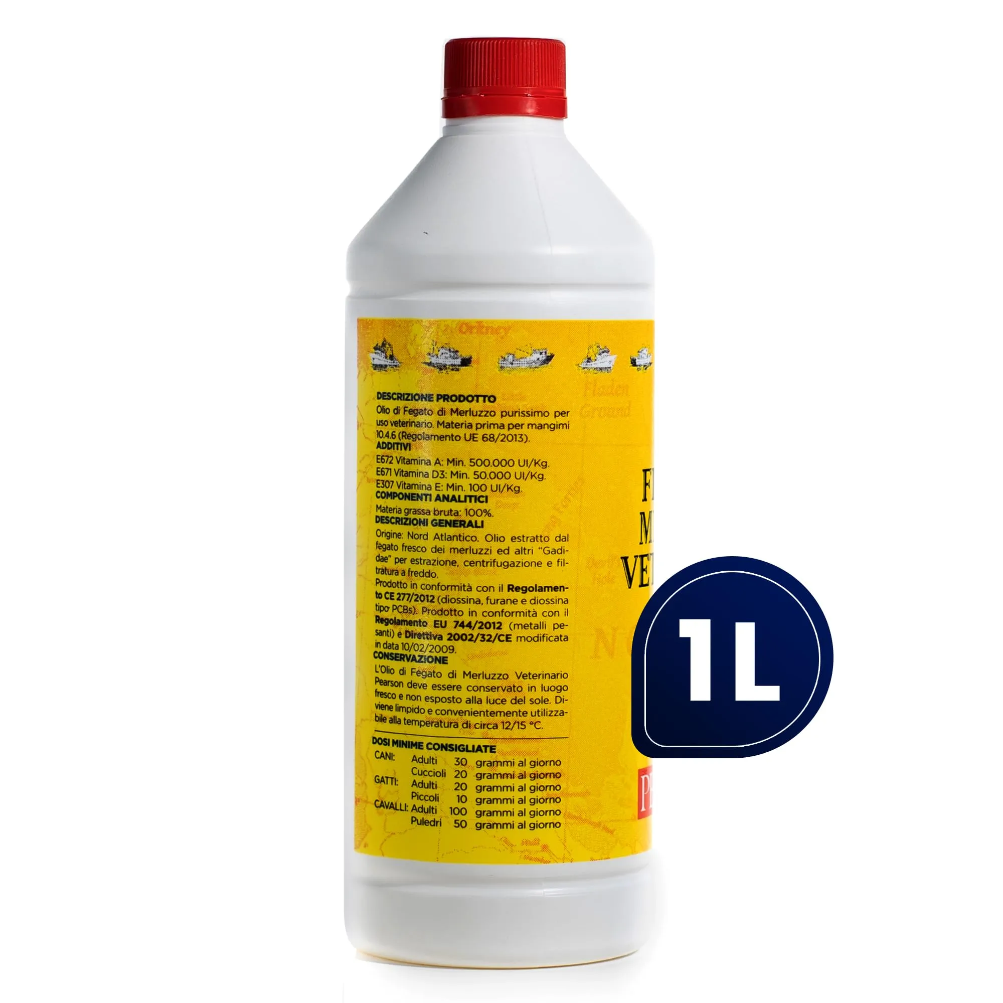 Pearson Purissimo Olio di Fegato di Merluzzo Veterinario per Cani, Gatti e Cavalli (1000 ml) - immagine 9