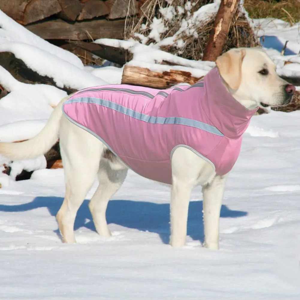 FEimaX Cappotto Invernale per Cani, Giacca Impermeabile, Antivento e Riflettente in Pile con Foro per Imbracatura - immagine 6