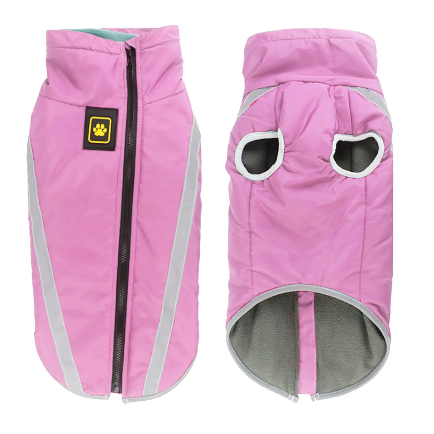 FEimaX Cappotto Invernale per Cani, Giacca Impermeabile, Antivento e Riflettente in Pile con Foro per Imbracatura - immagine 1