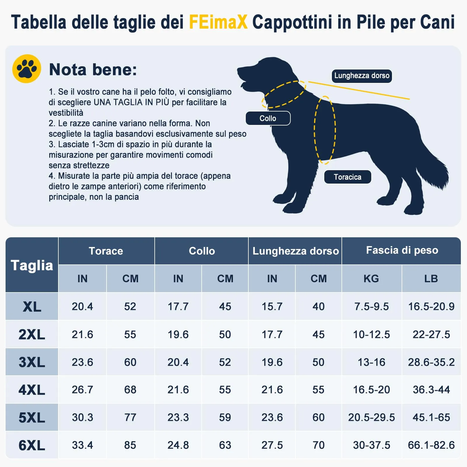FEimaX Cappotto Invernale per Cani, Giacca Impermeabile Antivento e Riflettente in Pile con Foro per Imbracatura, Blu Navy, XL - immagine 2