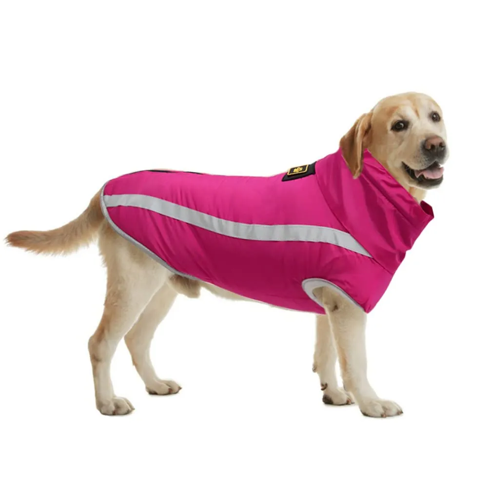 FEimaX Cappotto Invernale per Cani, Giacca Impermeabile Antivento e Riflettente in Pile con Foro per Imbracatura - immagine 2