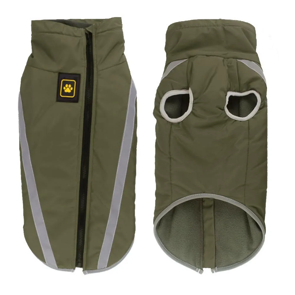 FEimaX Cappotto Invernale per Cani, Giacca Impermeabile, Antivento e Riflettente con Interno in Pile e Foro per Imbracatura - immagine 1