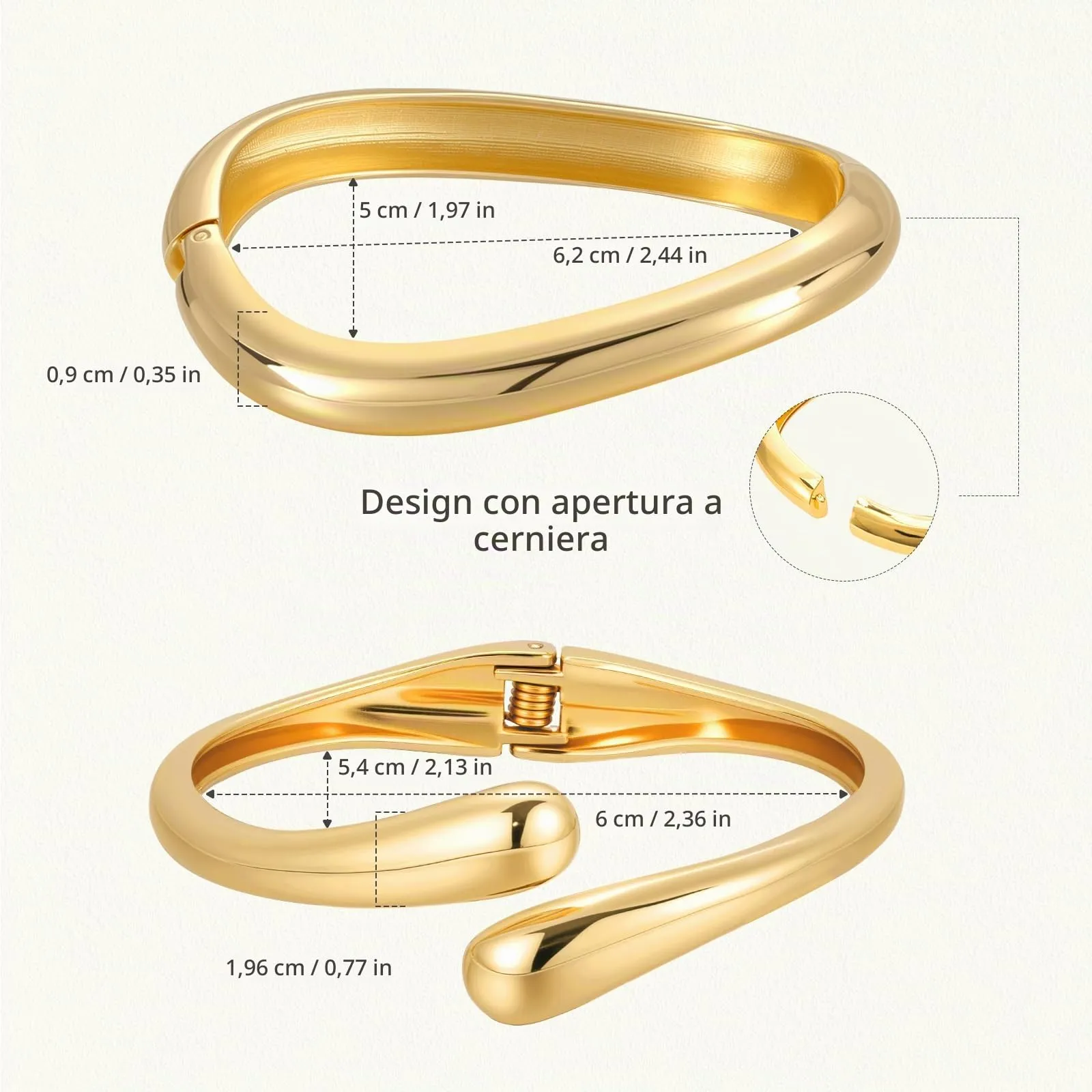 Emibele Bracciali Donna Placcati Oro 18K - immagine 7