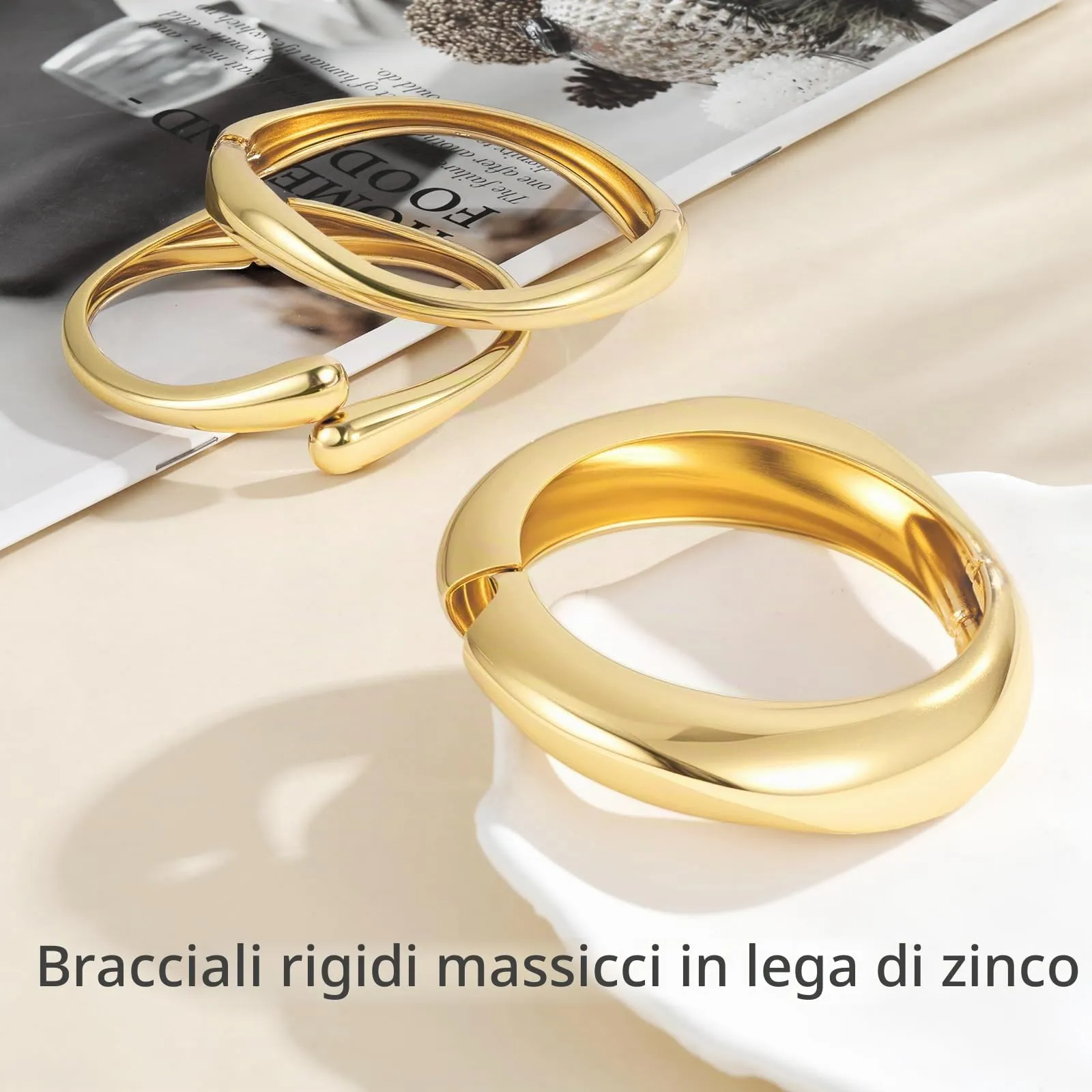 Emibele Bracciali Dorati da Donna Placcati in Oro 18K - immagine 8