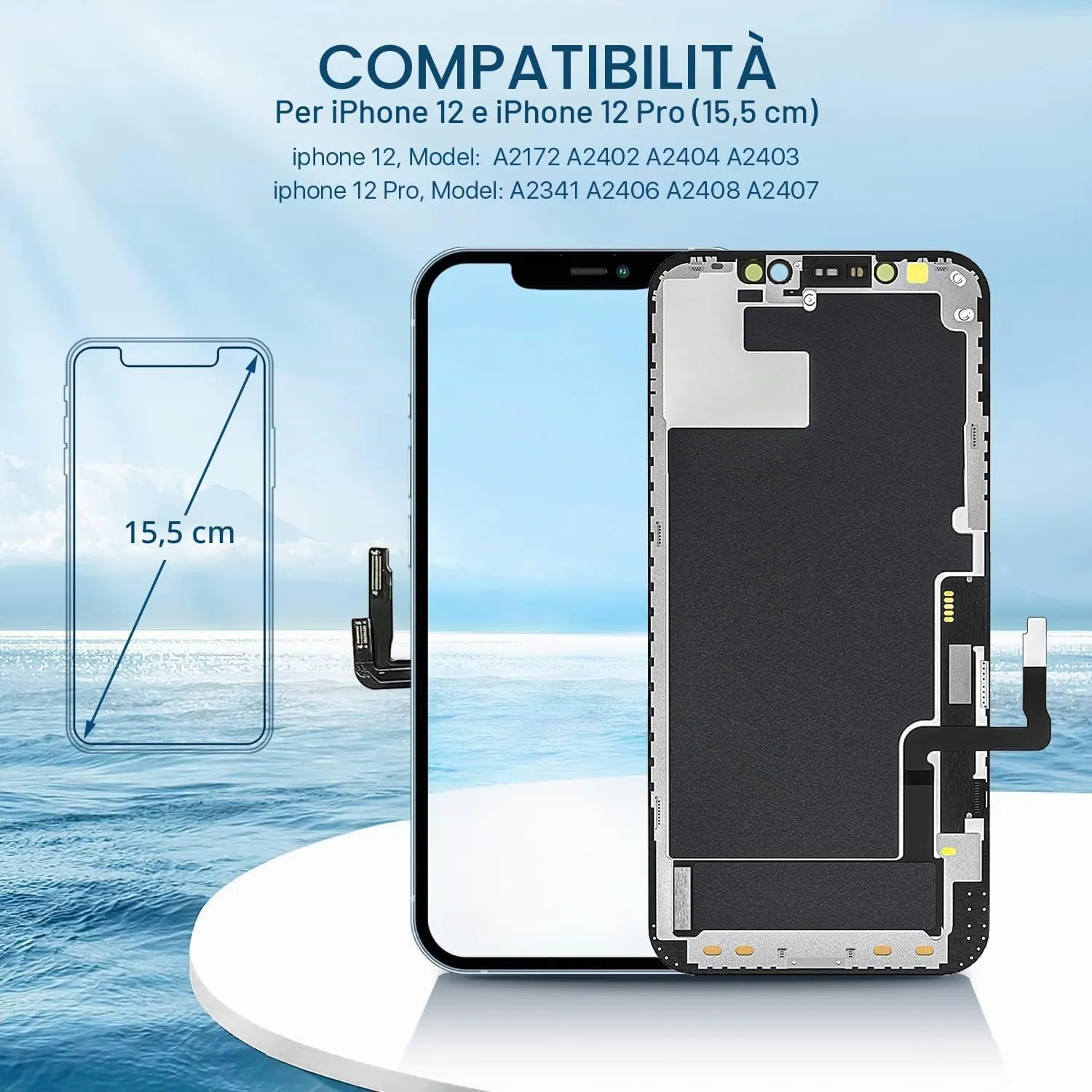 Hoonyer Display Kit for iPhone 12 and 12 Pro (6.1'') - immagine 2