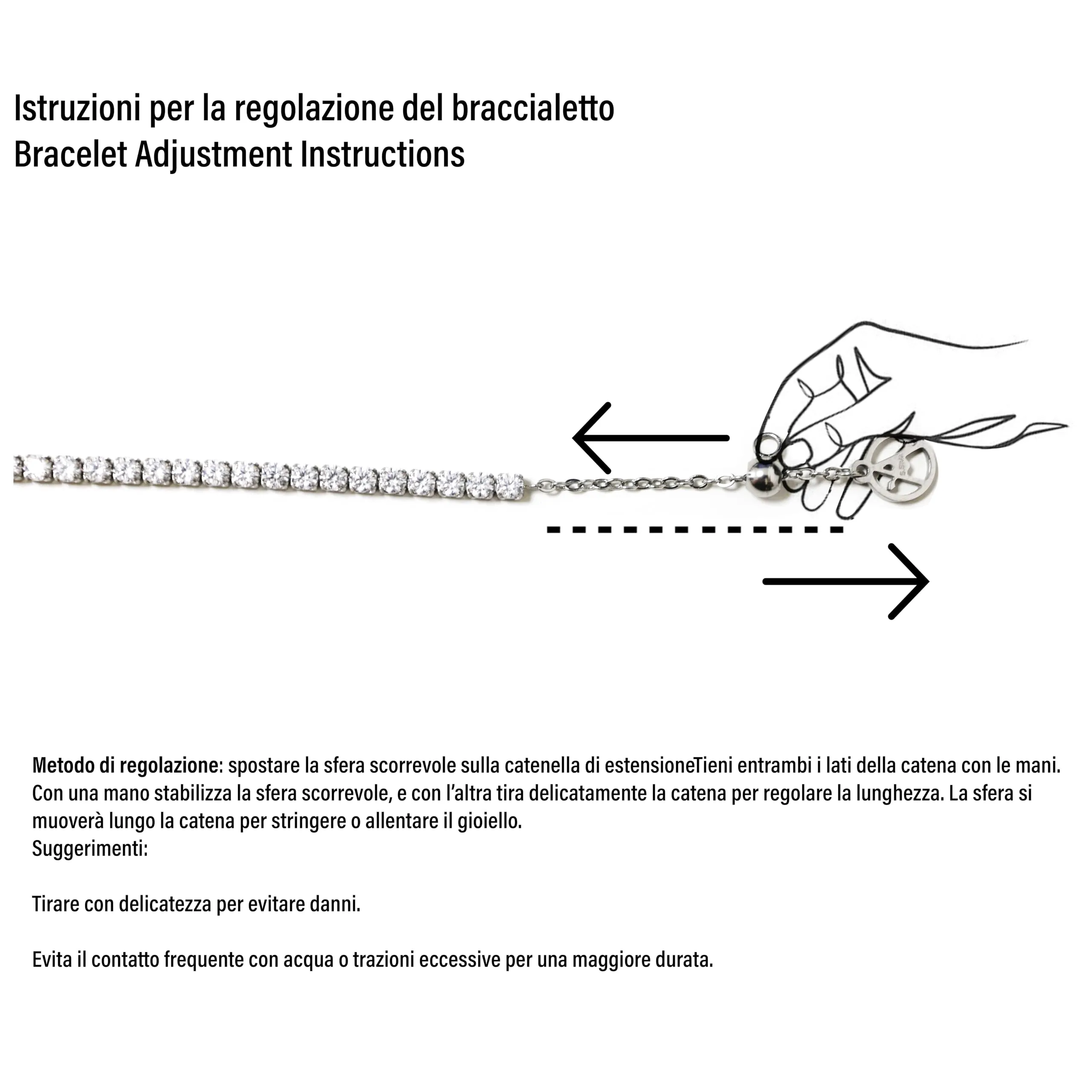 AM RINO MILANO Bracciale tennis donna con cuore in zirconi (verde) - immagine 5