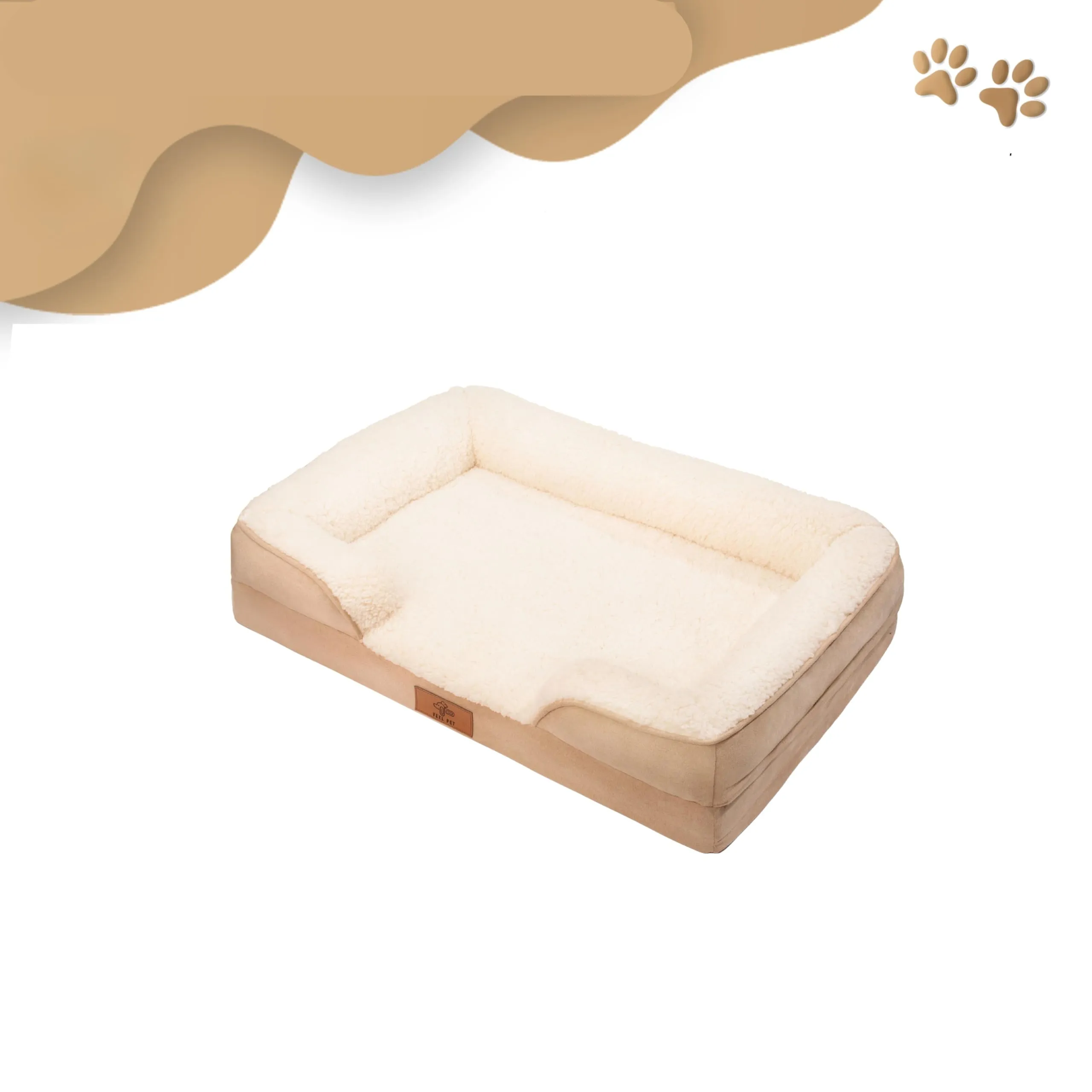 VEEL PET Cuccia Ortopedica per Cani con Fodera Impermeabile Lavabile, Large - immagine 4