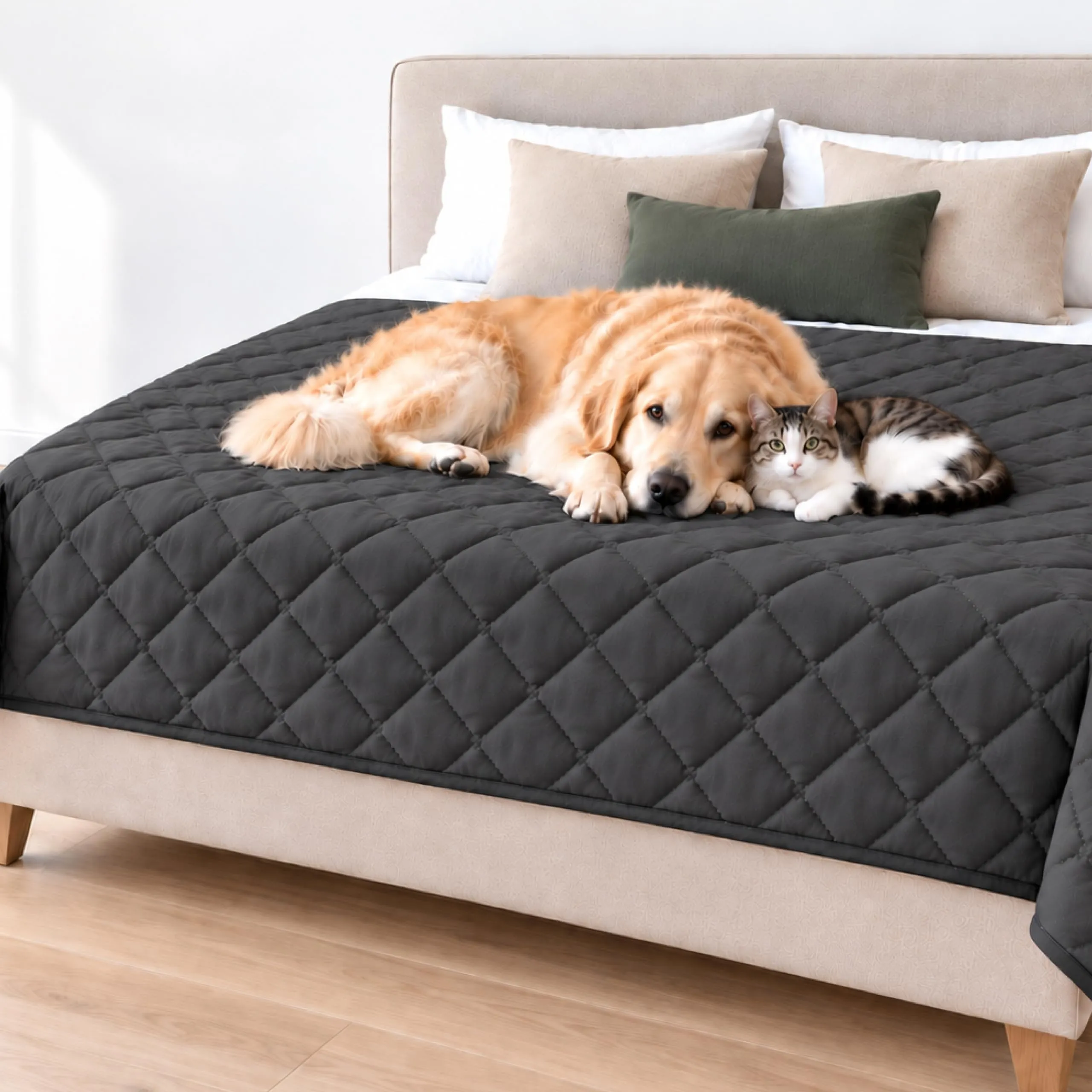 Dreamzie Coperta Impermeabile per Cani, 170x205 cm, Antracite, Copridivano - immagine 1