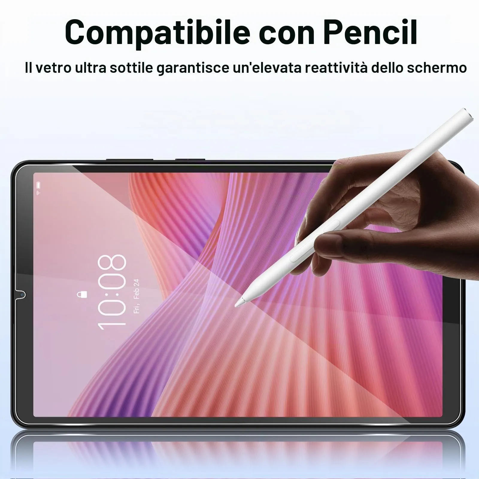 ELYCO Pellicola Protettiva in Vetro Temperato per Lenovo Tab One/Tab K9 8.7 Pollici - immagine 5