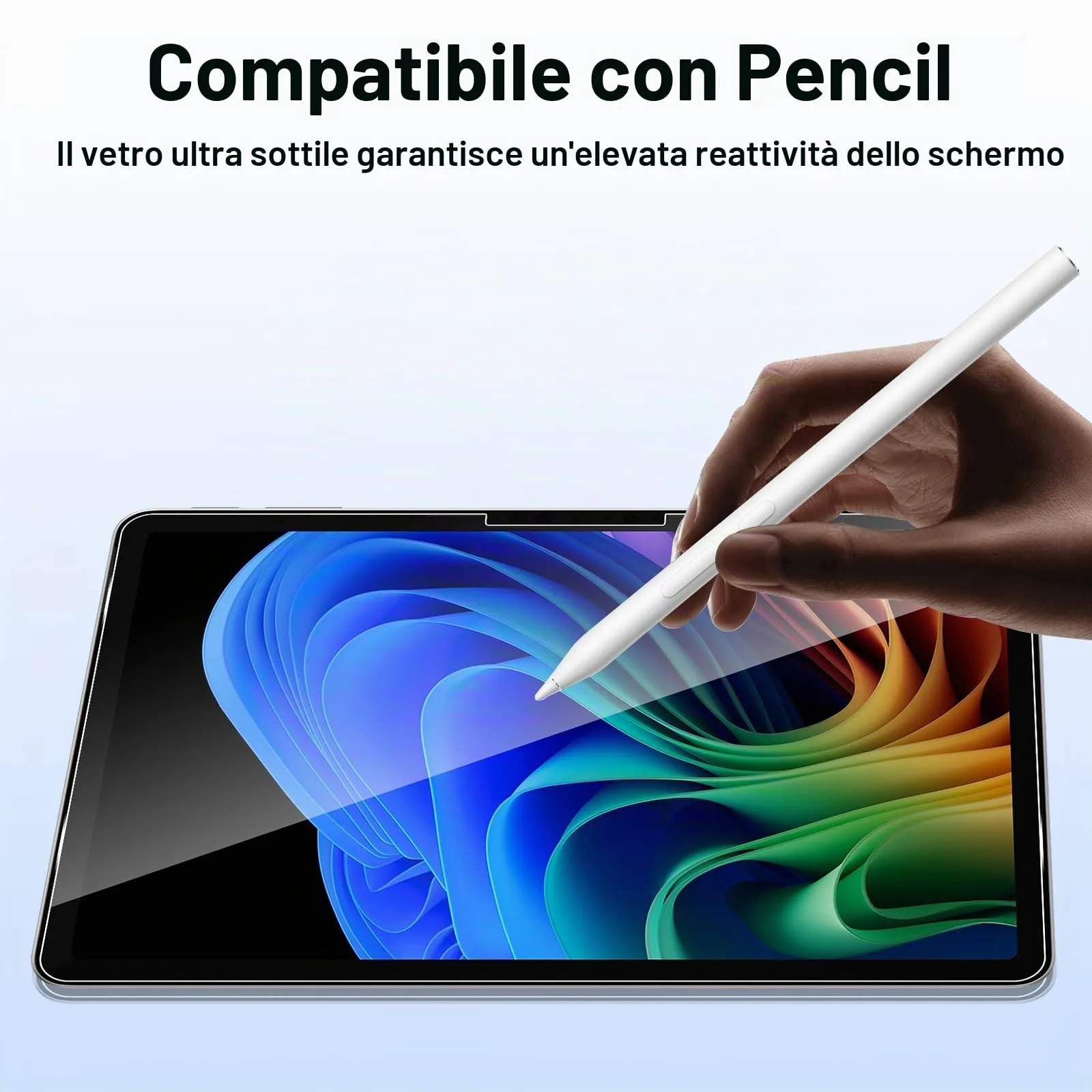 ELYCO Pellicola Protettiva in Vetro Temperato per Microsoft Surface Pro 12" 1ª/2ª Edizione - immagine 5