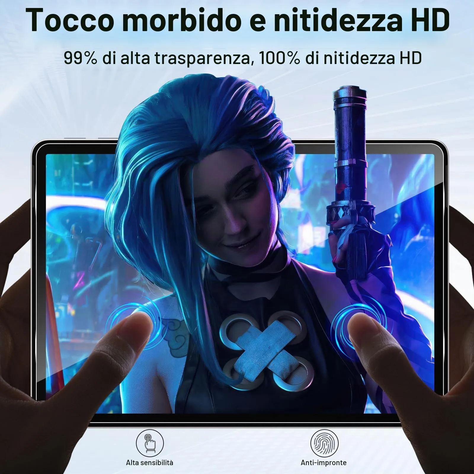 ELYCO Pellicola Protettiva in Vetro Temperato per Microsoft Surface Pro 12" 1ª/2ª Edizione - immagine 6