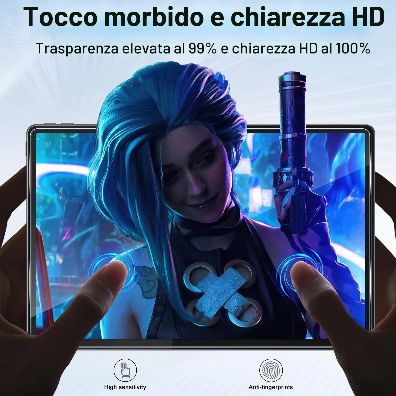 ELYCO Pellicola Protettiva in Vetro Temperato per Lenovo Idea Tab Plus/Tab Plus Gen 2 12.1" - immagine 6