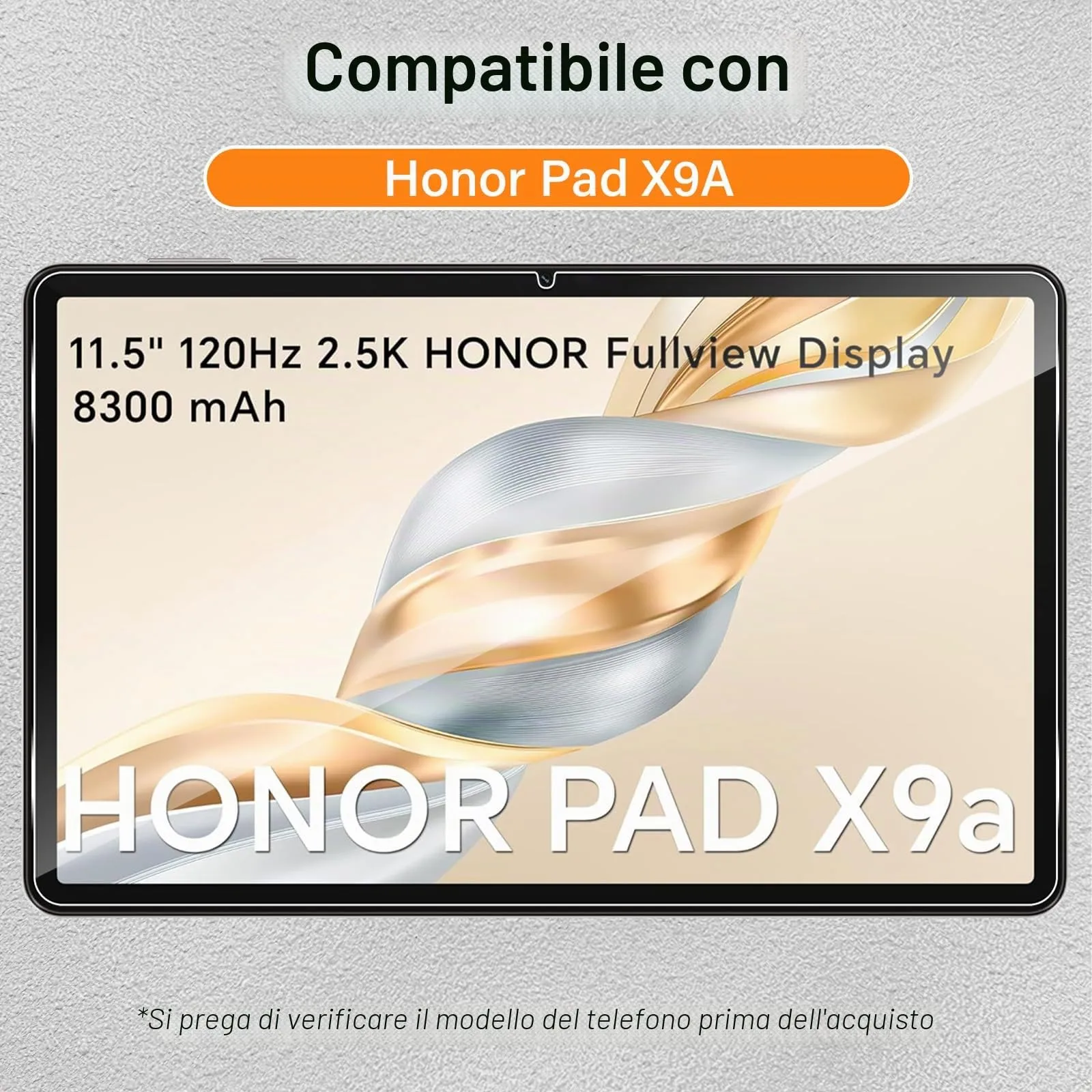 ELYCO Pellicola Protettiva in Vetro Temperato per Honor Pad X9A/X9 11.5 Pollici - immagine 2