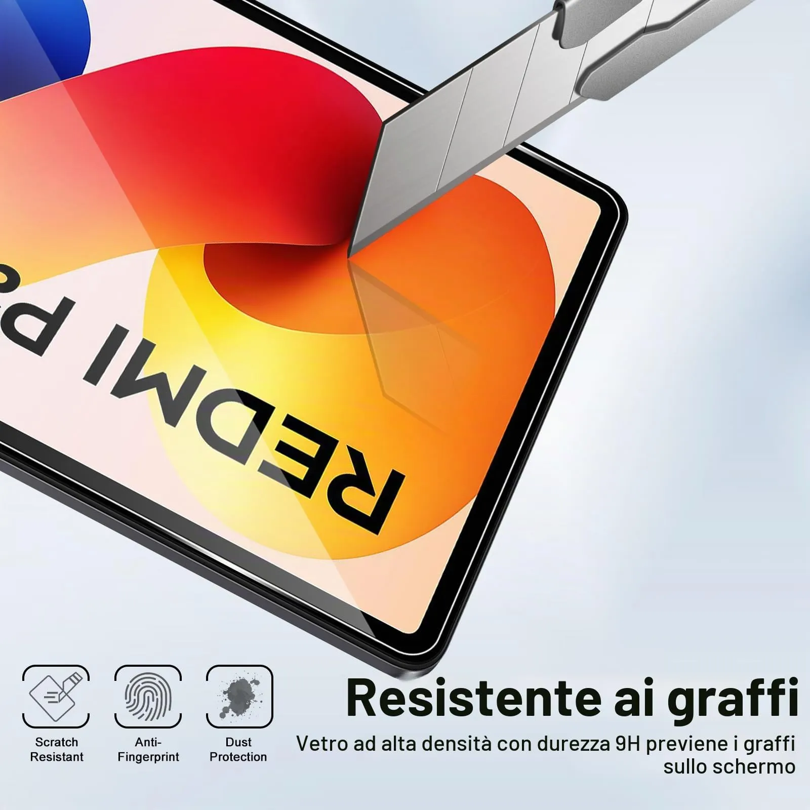 ELYCO Pellicola Protettiva in Vetro Temperato per Xiaomi Redmi Pad 2 Pro / POCO Pad M1 12.1 Pollici - immagine 4