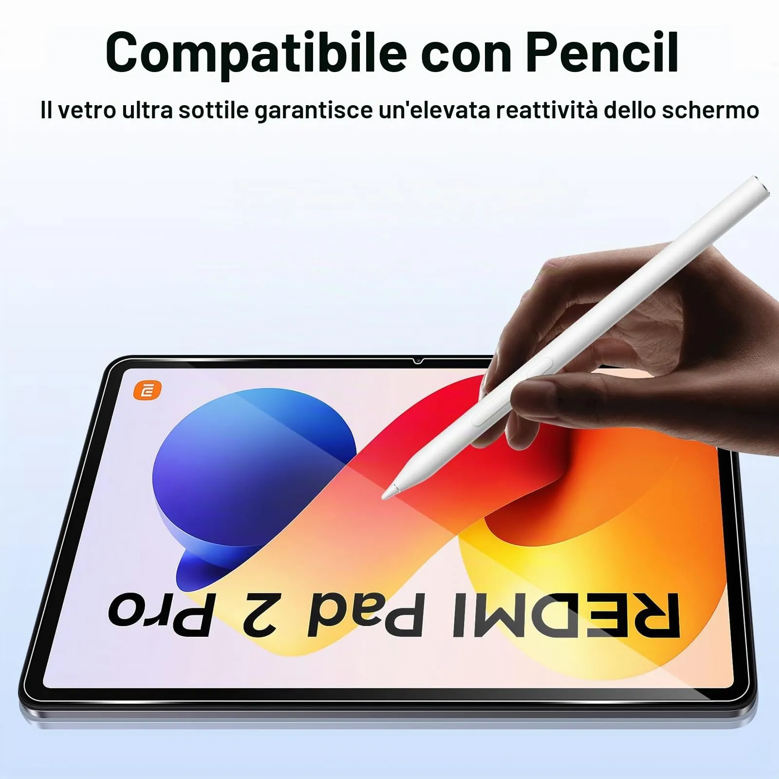 ELYCO Pellicola Protettiva in Vetro Temperato per Xiaomi Redmi Pad 2 Pro / POCO Pad M1 12.1 Pollici - immagine 5