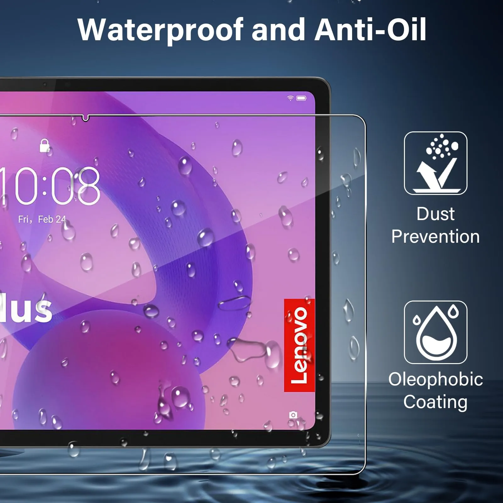 ELYCO Pellicola Protettiva in Vetro Temperato per Lenovo Idea Tab Plus 12.1 Pollici - immagine 5