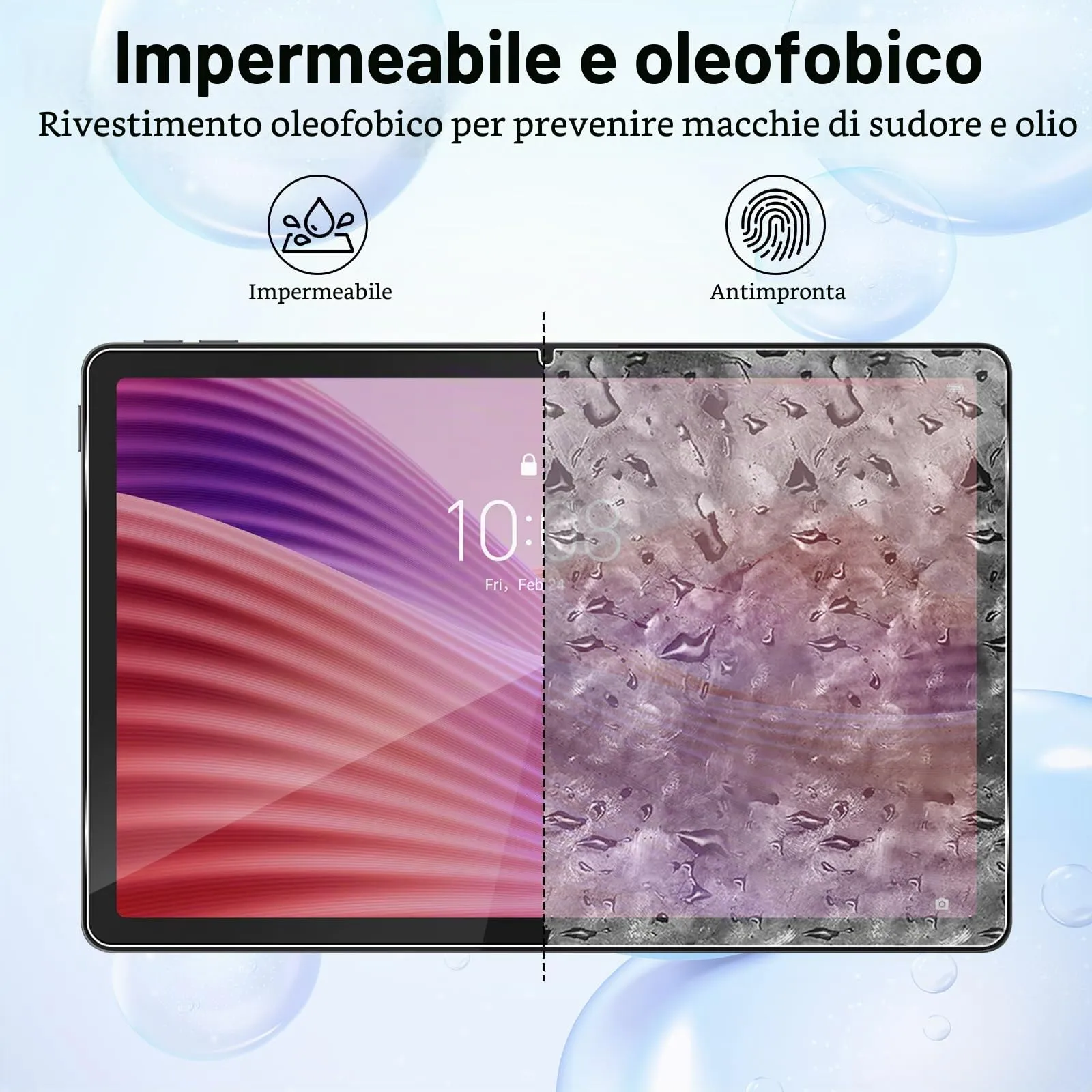 ELYCO Pellicola Protettiva in Vetro Temperato per Lenovo Tab 2025 TB311FU/TB311XU 10.1 Pollici - immagine 3