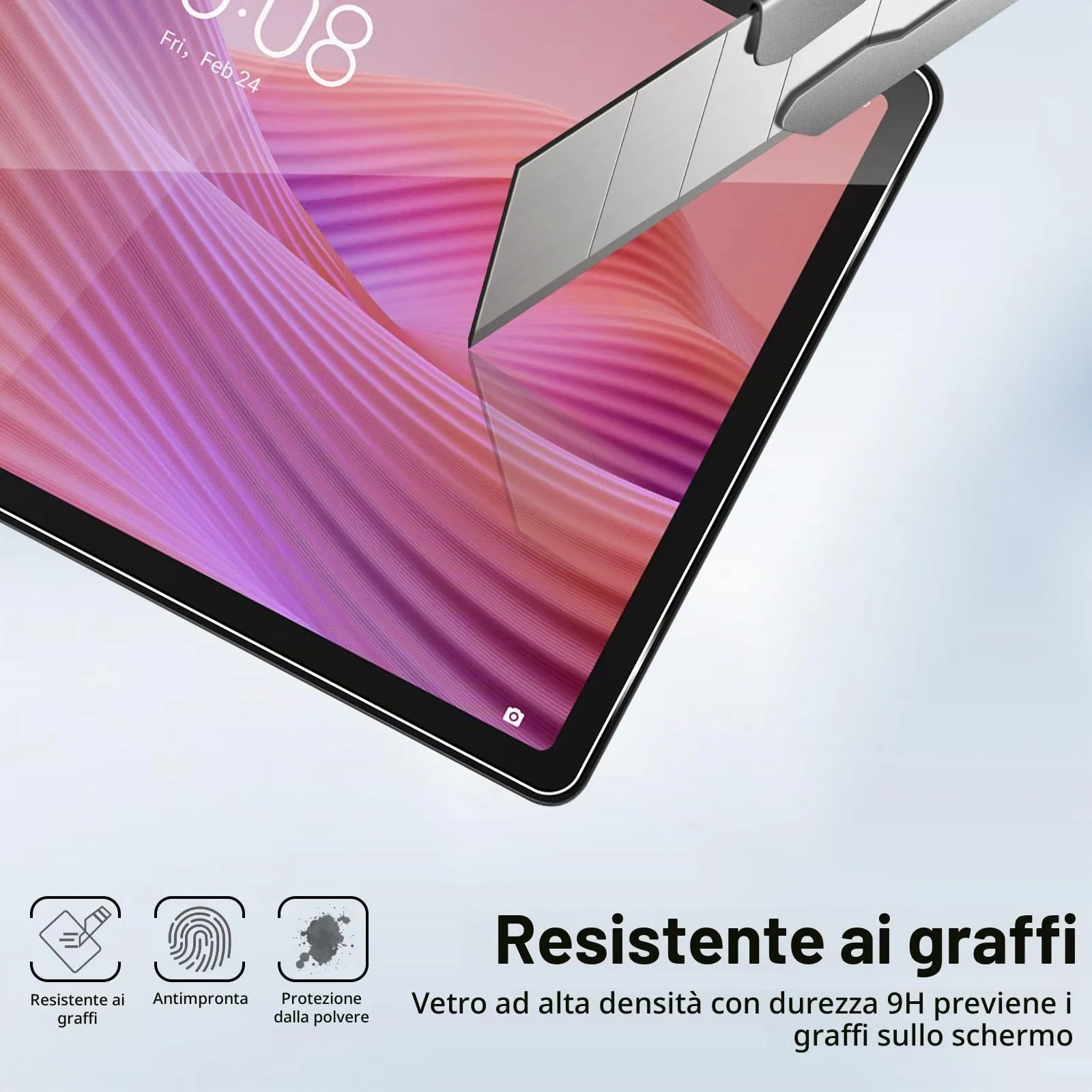 ELYCO Pellicola Protettiva in Vetro Temperato per Lenovo Tab 2025 TB311FU/TB311XU 10.1 Pollici - immagine 4