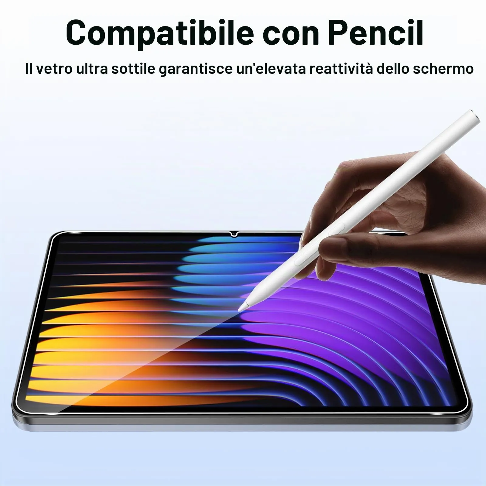 ELYCO Pellicola Protettiva in Vetro Temperato per Xiaomi Pad 7/7 Pro 11.2 Pollici - immagine 5