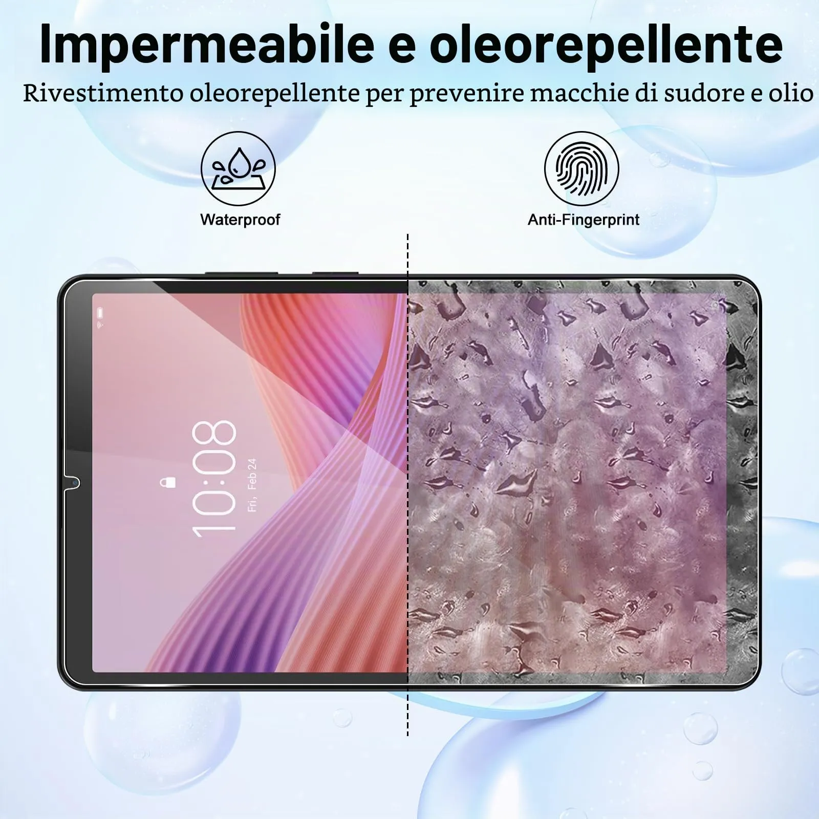 ELYCO Pellicola Protettiva in Vetro Temperato per Lenovo Tab One / Tab K9 8.7 Pollici - immagine 3