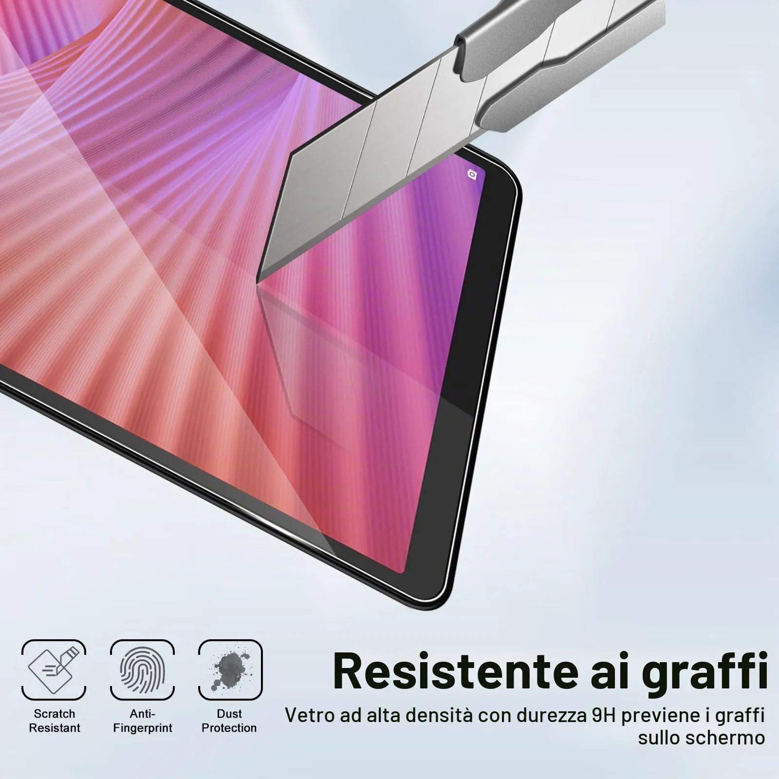ELYCO Pellicola Protettiva in Vetro Temperato per Lenovo Tab One / Tab K9 8.7 Pollici - immagine 4