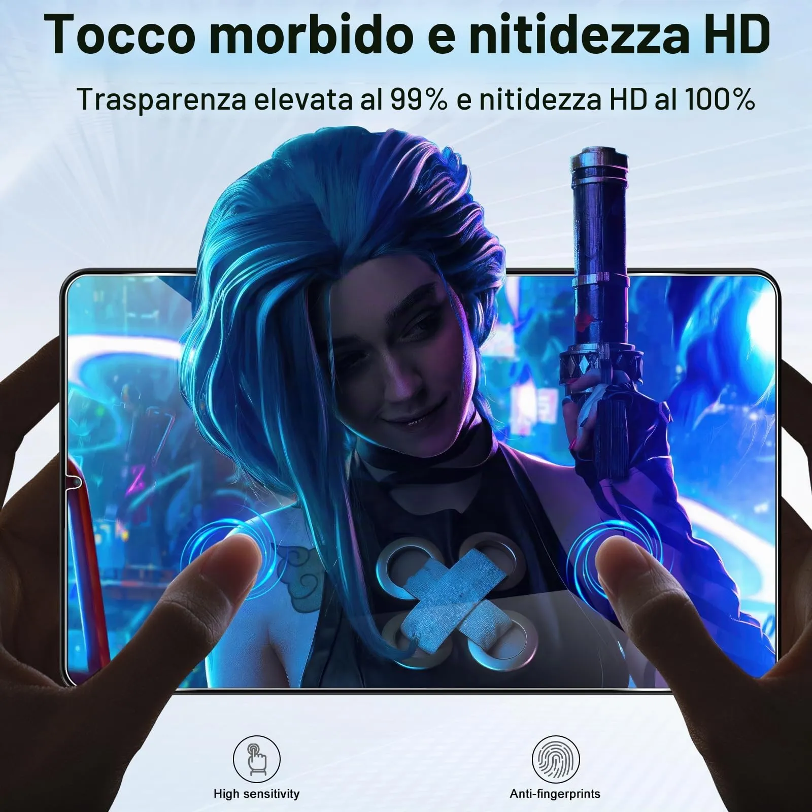 ELYCO Pellicola Protettiva in Vetro Temperato per Lenovo Tab One / Tab K9 8.7 Pollici - immagine 6